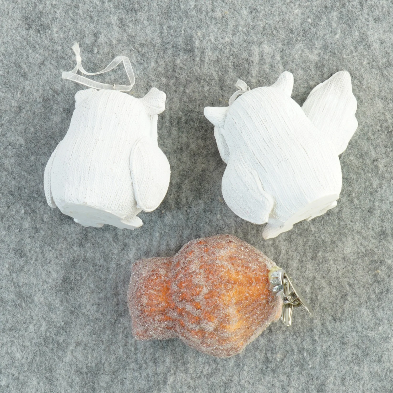 Juletræsdekoration, ugler (str. 9x7 cm)