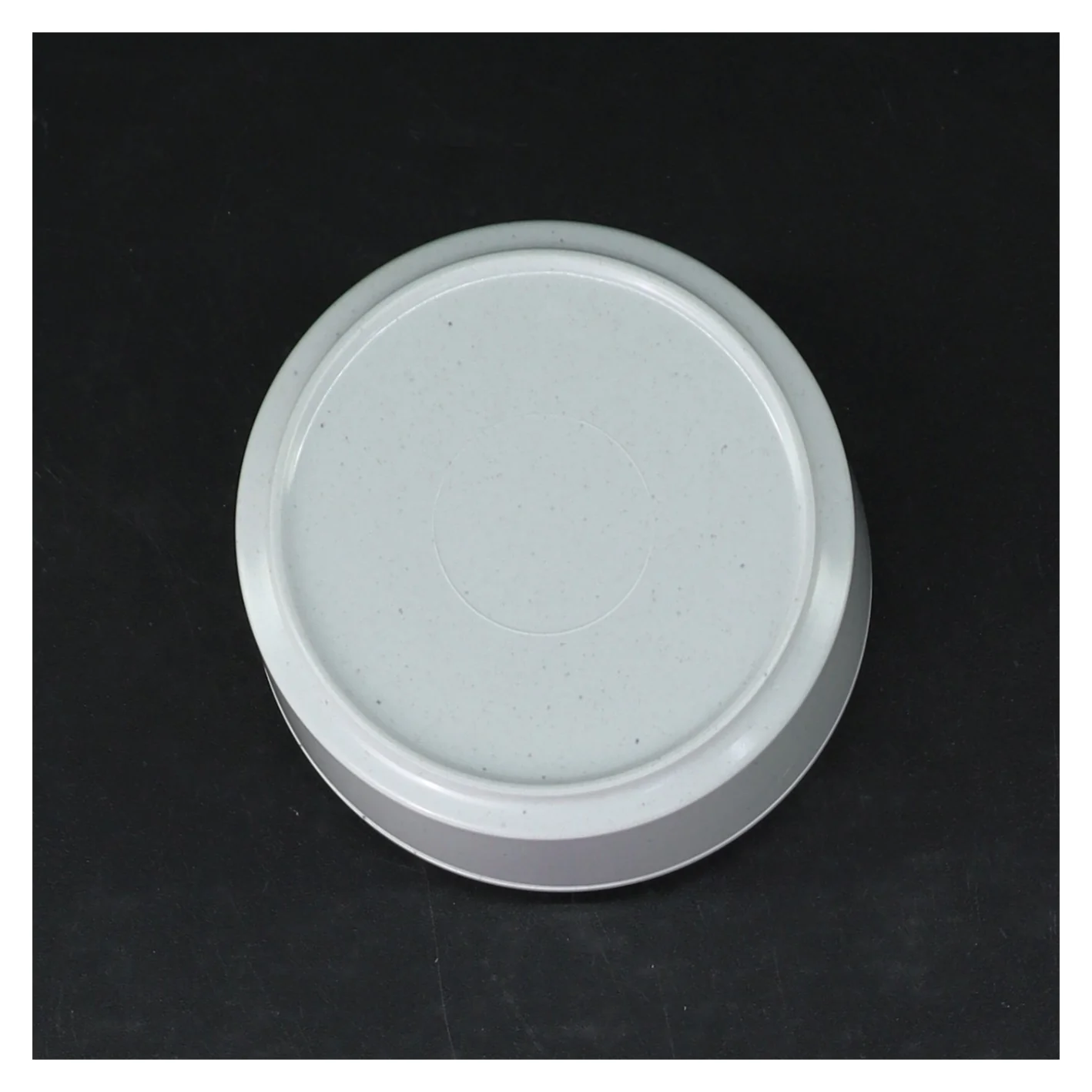 Keramisk skål og låg med blåt mønster fra Waca (str. Ø. 9 cm)