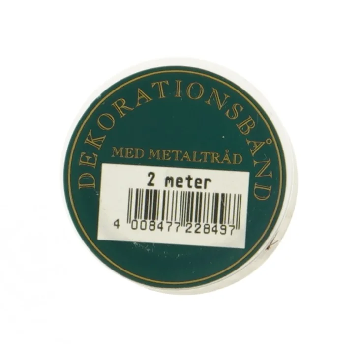 Dekorationsbånd med metaltård (str. 2 m)