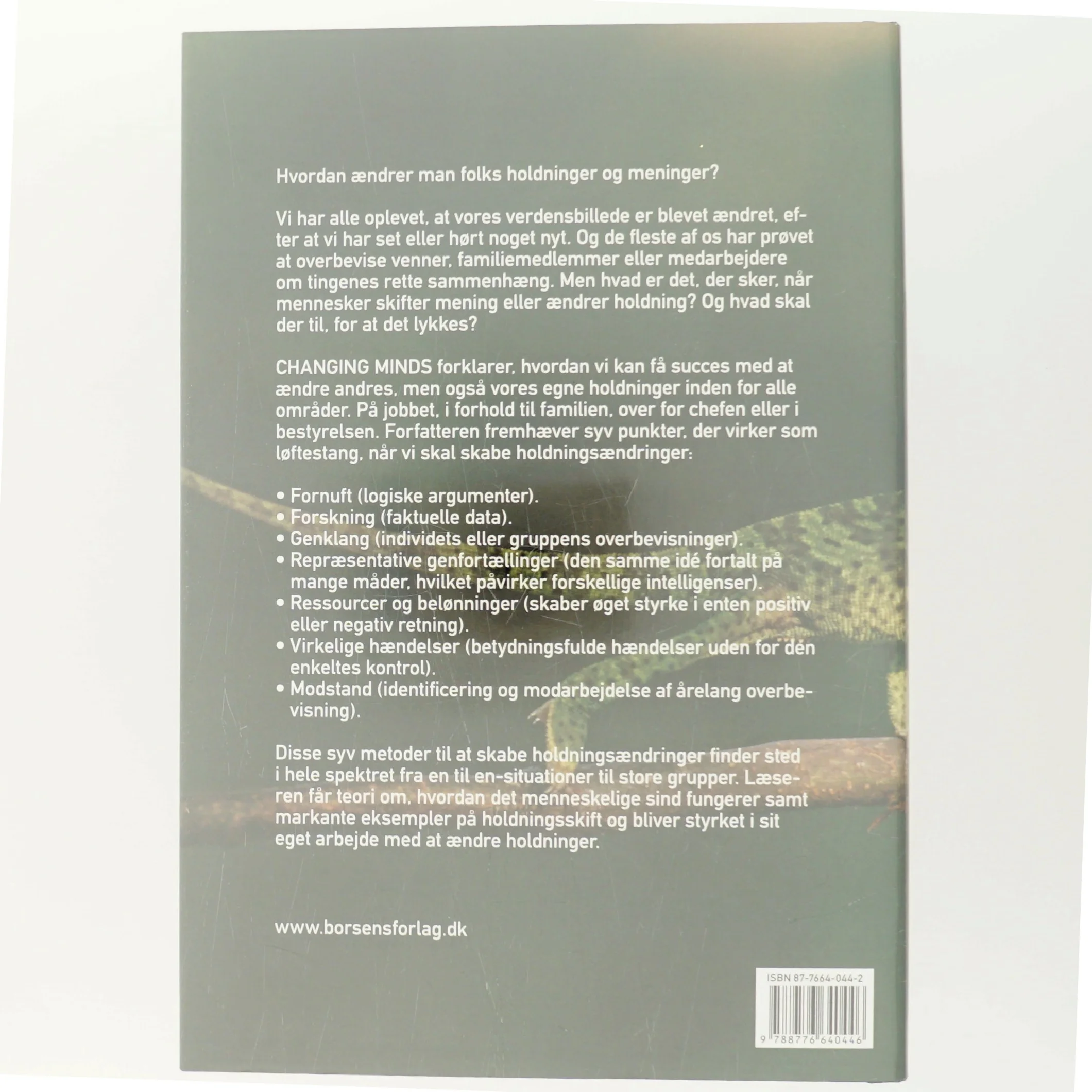 Changing minds : sådan påvirkes holdninger og meninger (Tekst på dansk) af Howard Gardner (Bog)