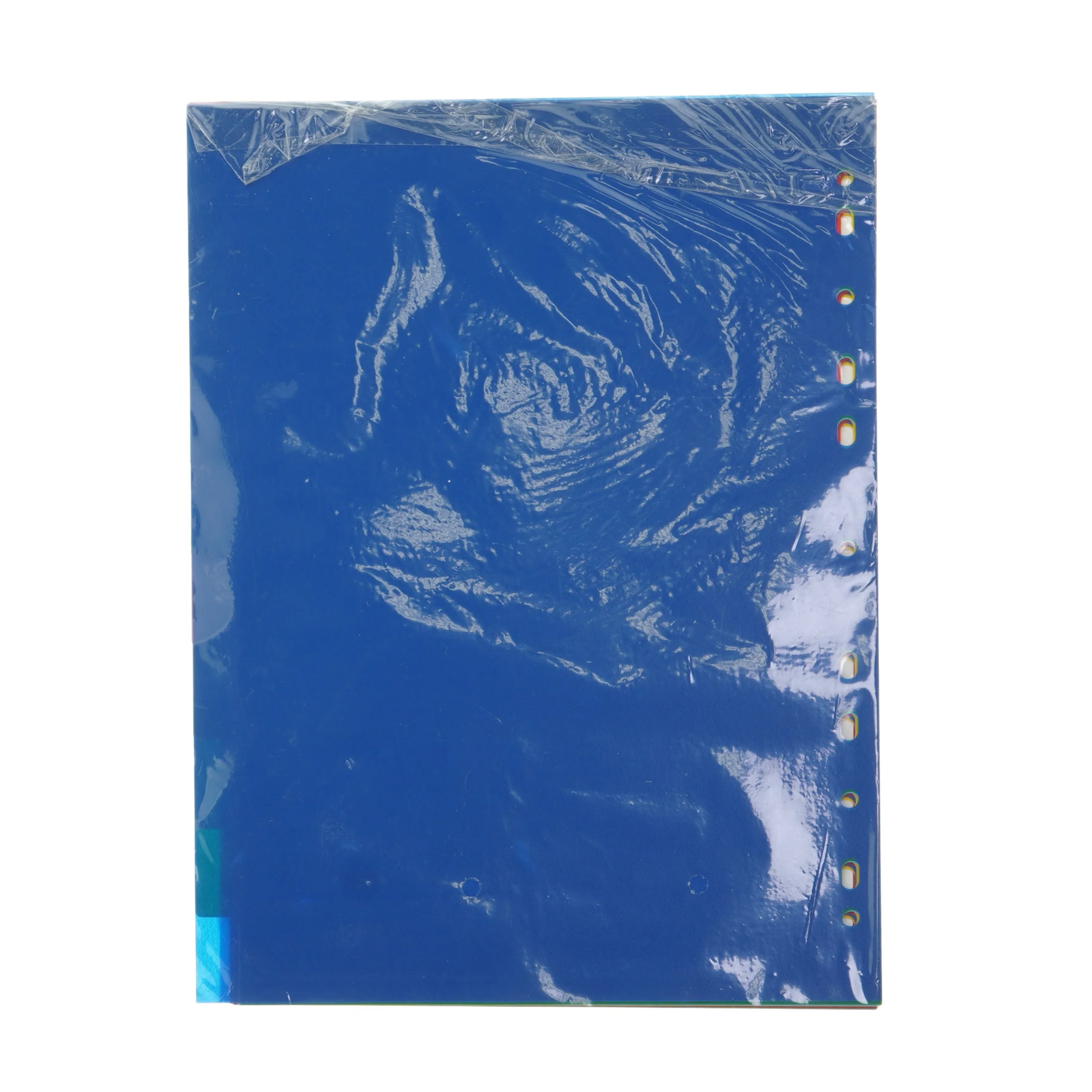 Farvede plastik faneblade i A4 fra Budget (str. A4)