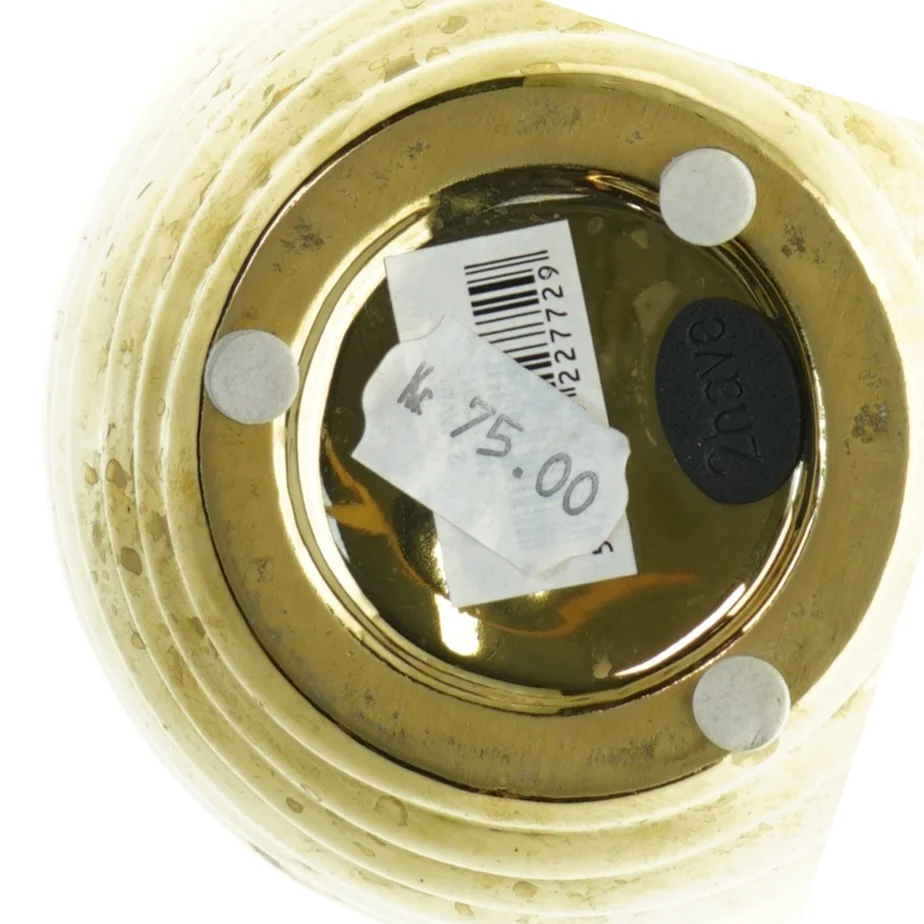 Guldfarvet dekorationspotte (str. 15x10 cm)