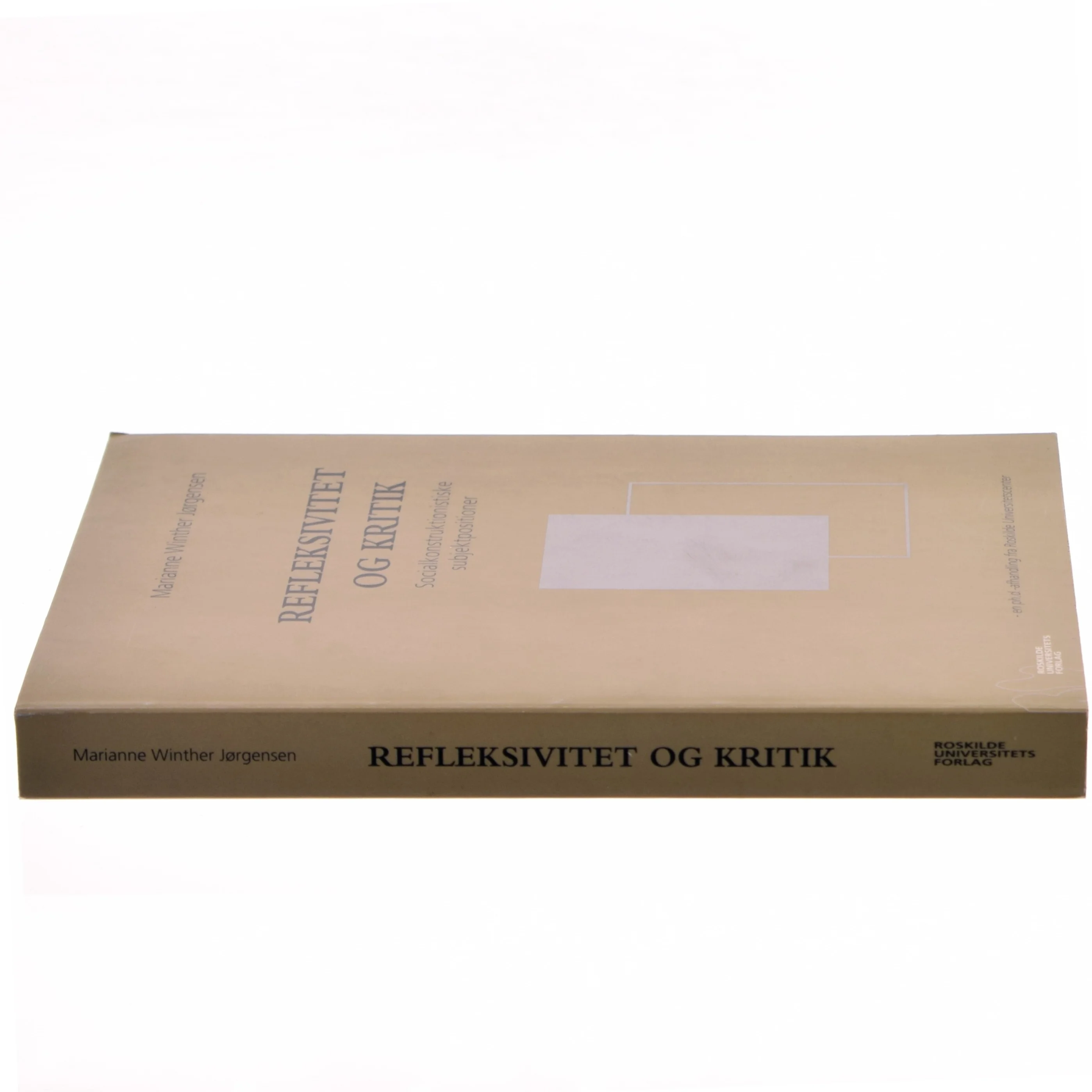 Refleksivitet og kritik af Marianne Winther Jørgensen (Bog)