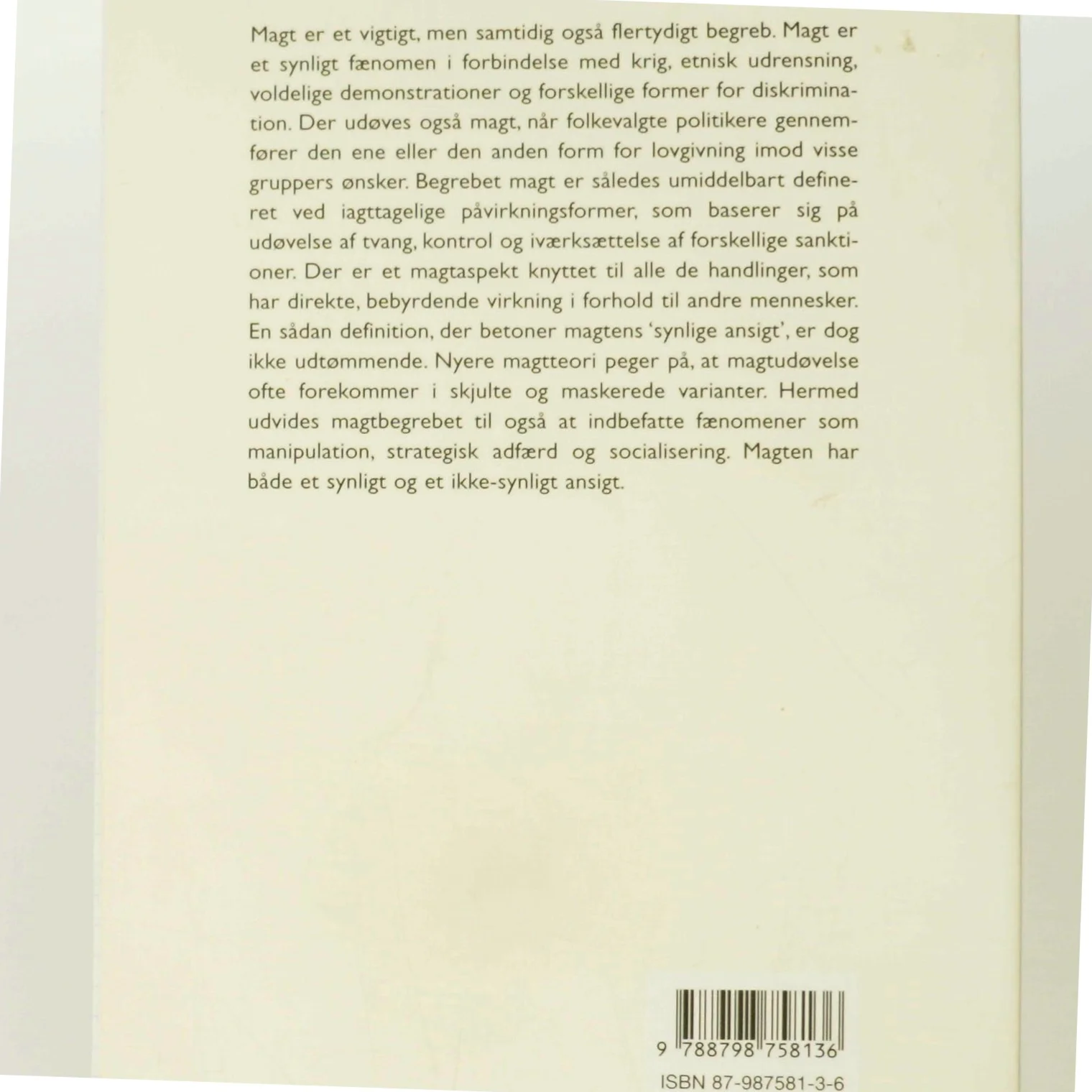 Magt og indflydelse af Jens Peter Frølund Thomsen (Bog)