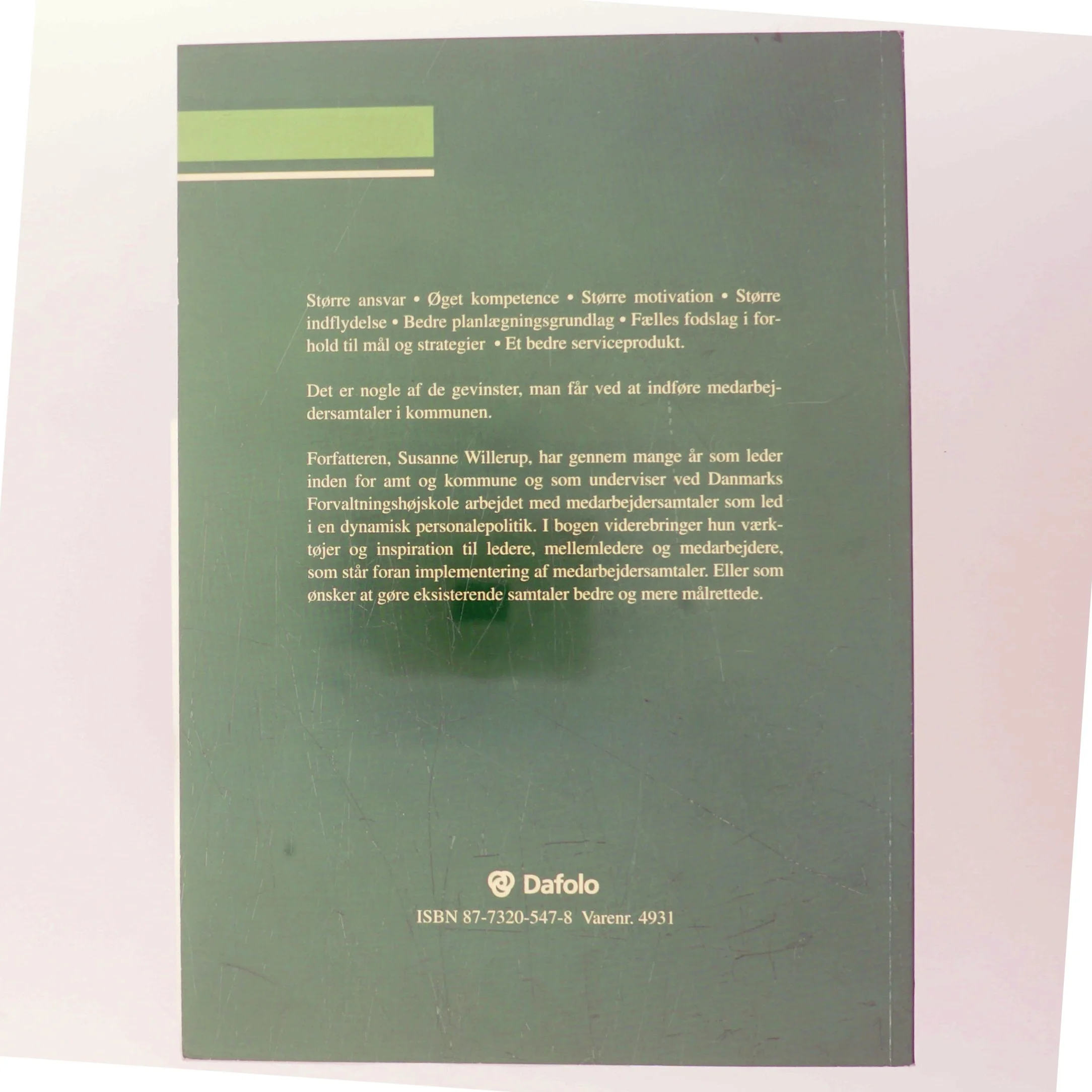 Medarbejdersamtaler i kommunen af Susanne Willerup (Bog)