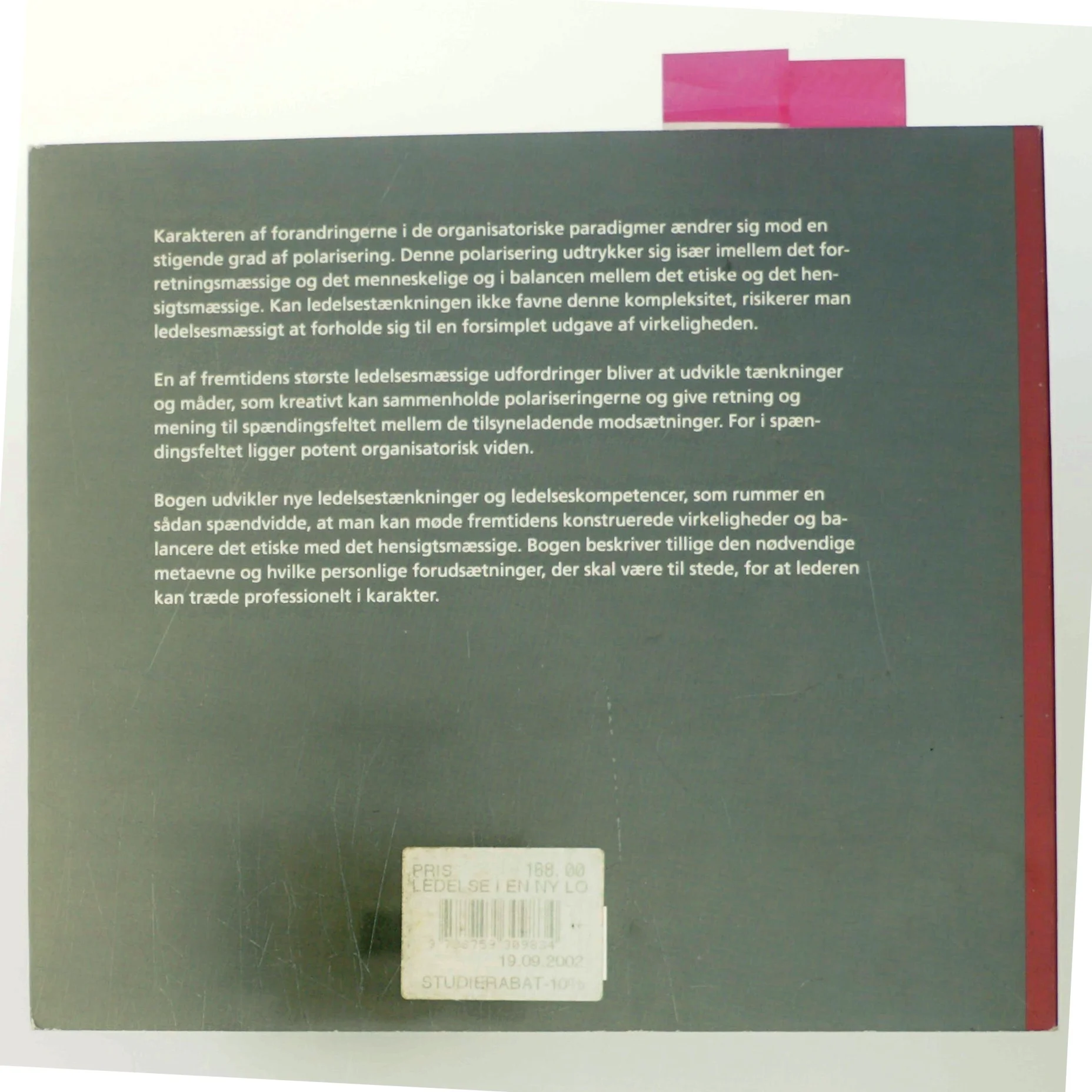 Ledelse i en ny logik af Ole Dissing (Bog)