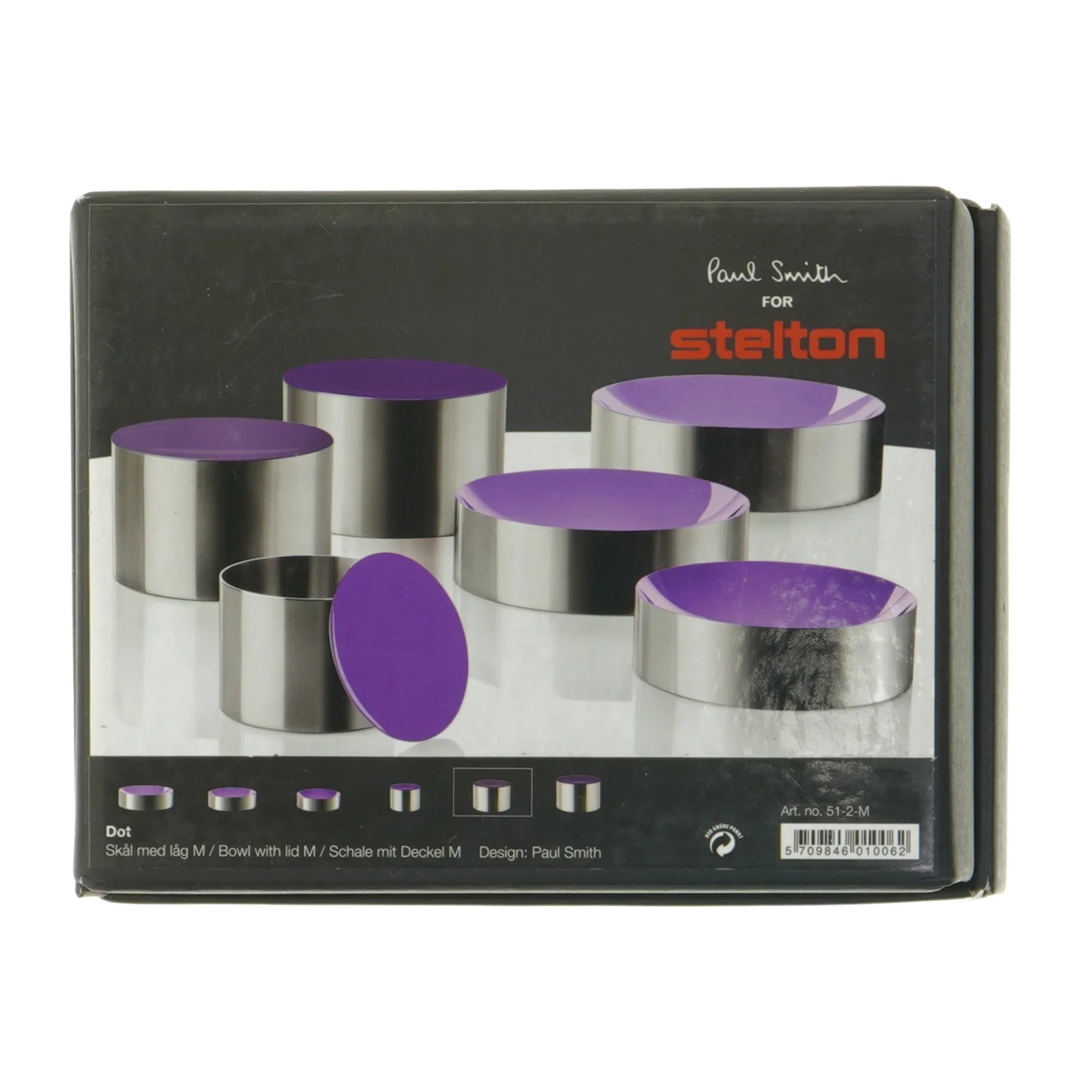 Stelton skål med låg fra Stelton (str. Ø. 10 cm)