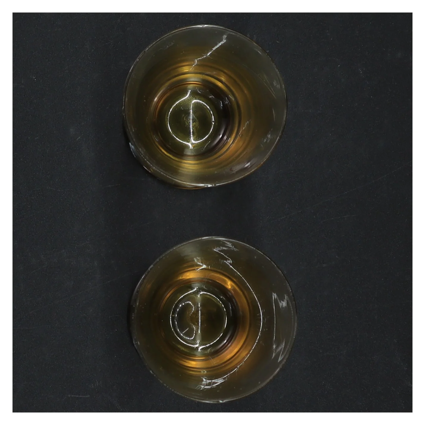 Holmegaard Bygholm farvede glad (str. 9 x 5 cm)