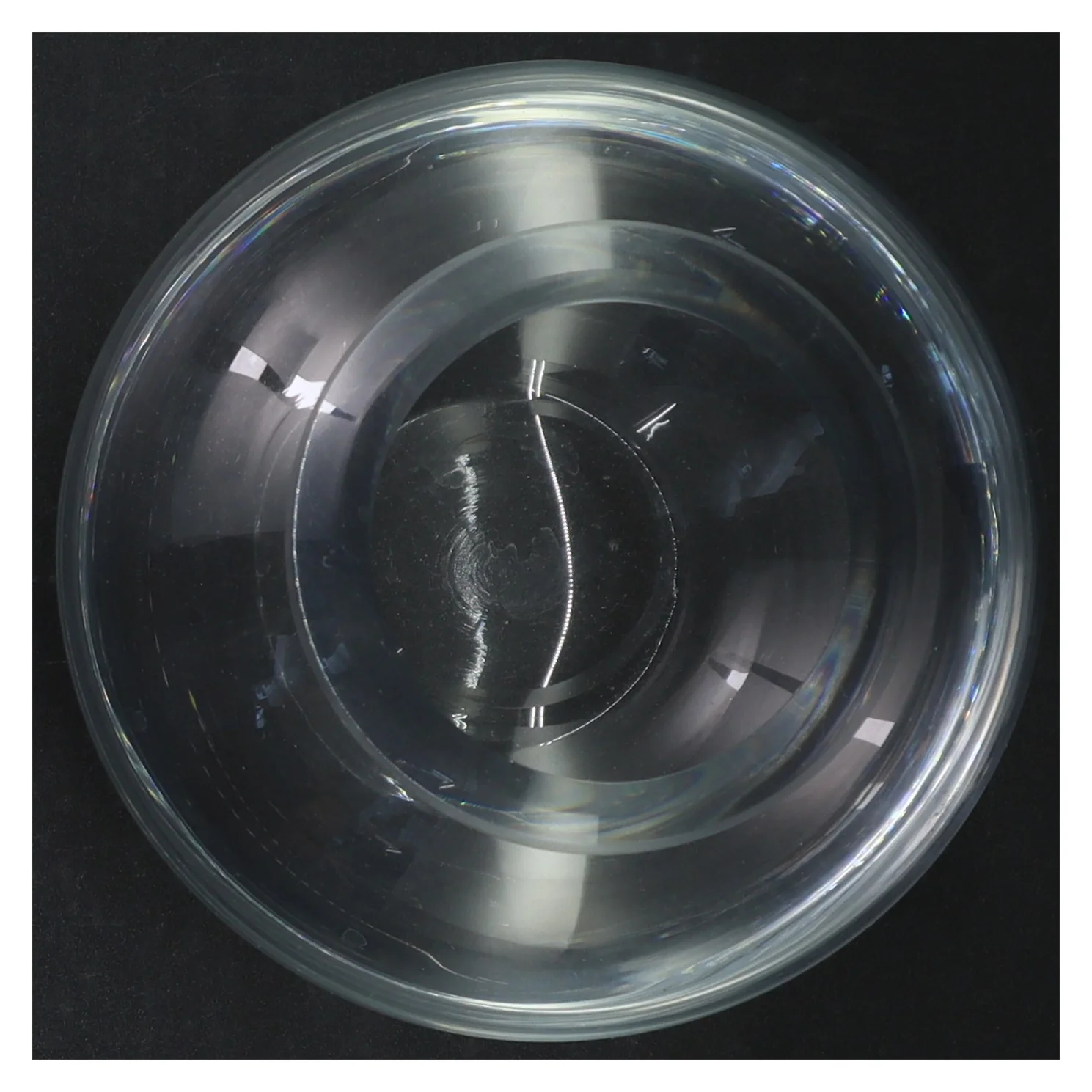 Rund glas vase/skål (str. Ø 16 cm)