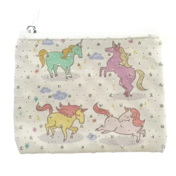 Taske med unicorn motiv (str. 11 x 9 cm)
