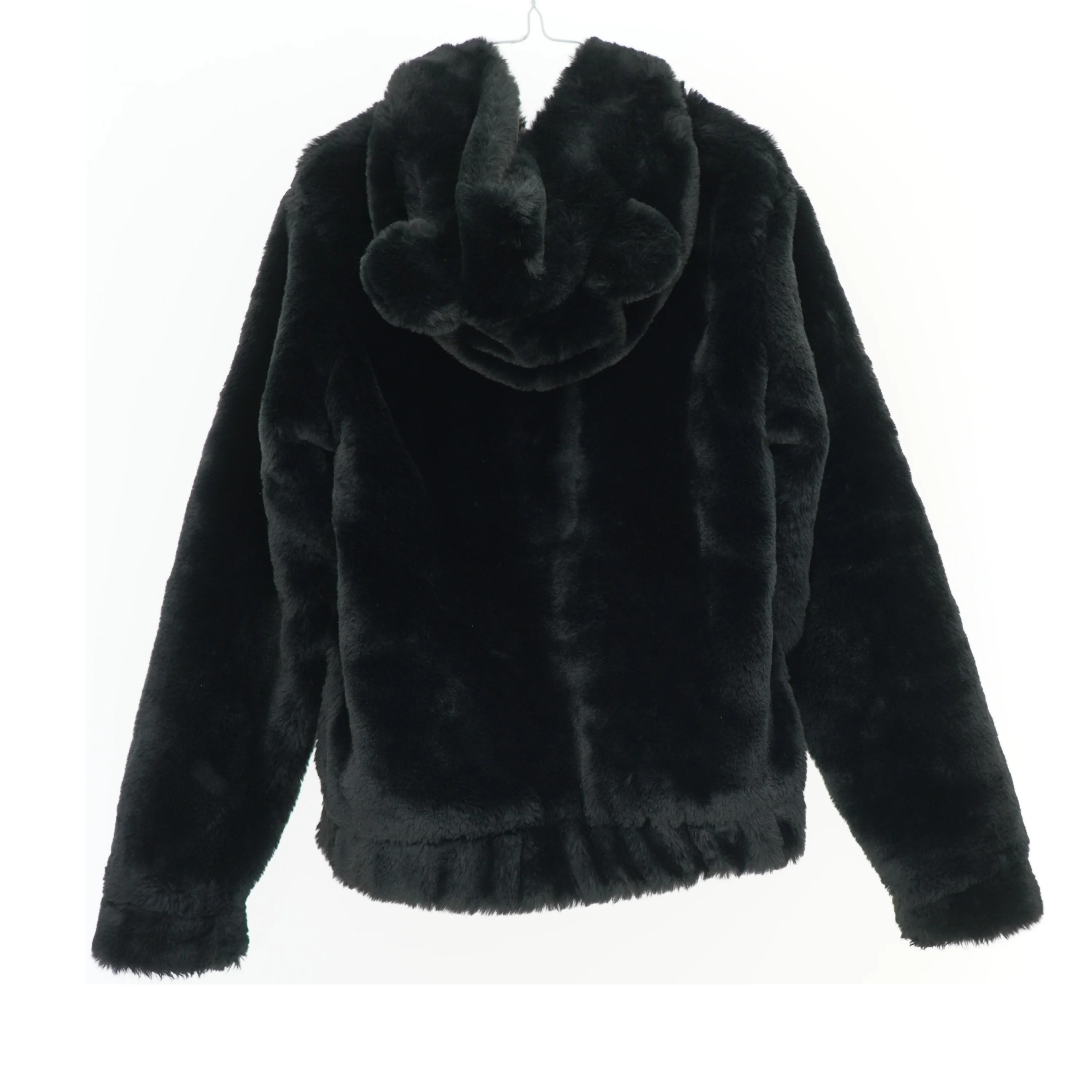 Pelsjakke med hætte fra H&M (str. 146)