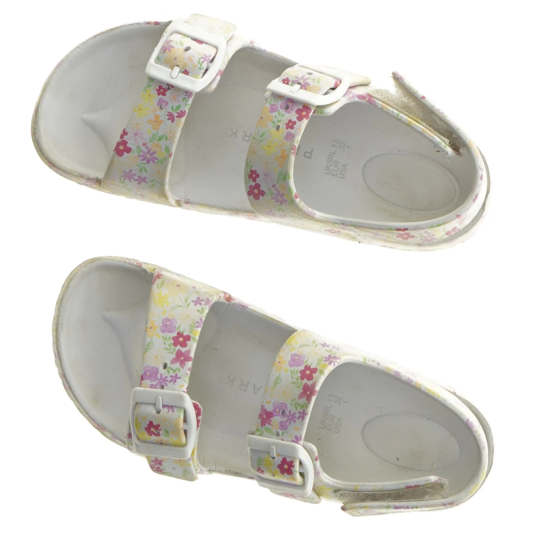 Blomstret børnesandaler (str. 32)