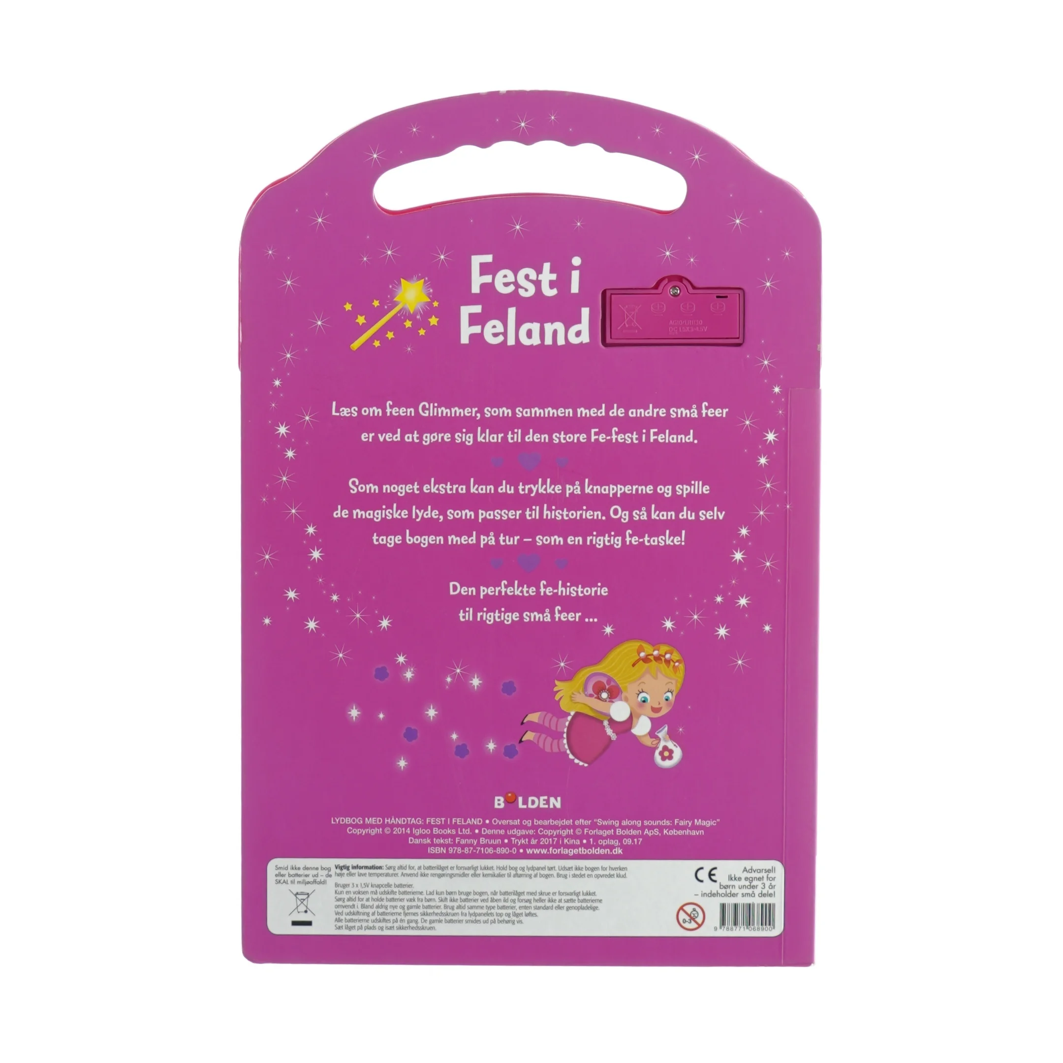 Fest i feland, en bærbar bog med 4 magiske lyde fra bog