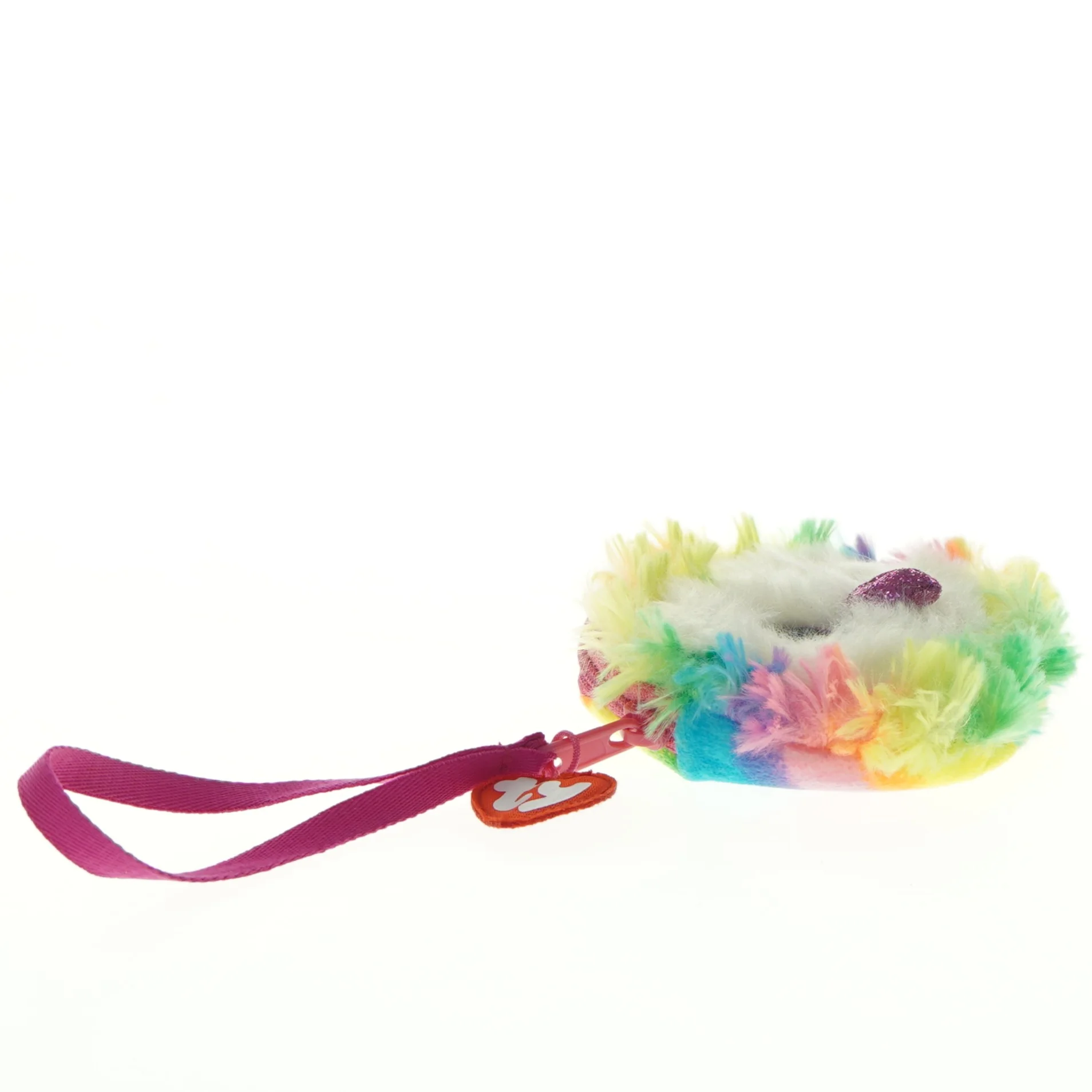 Farverig plyspung med uglemotiv fra Ty (str. 12 x 10 cm)