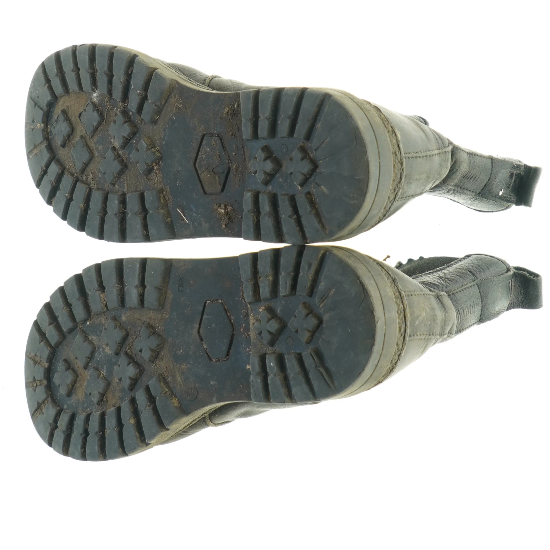 Sorte læderstøvler (str. 34 )