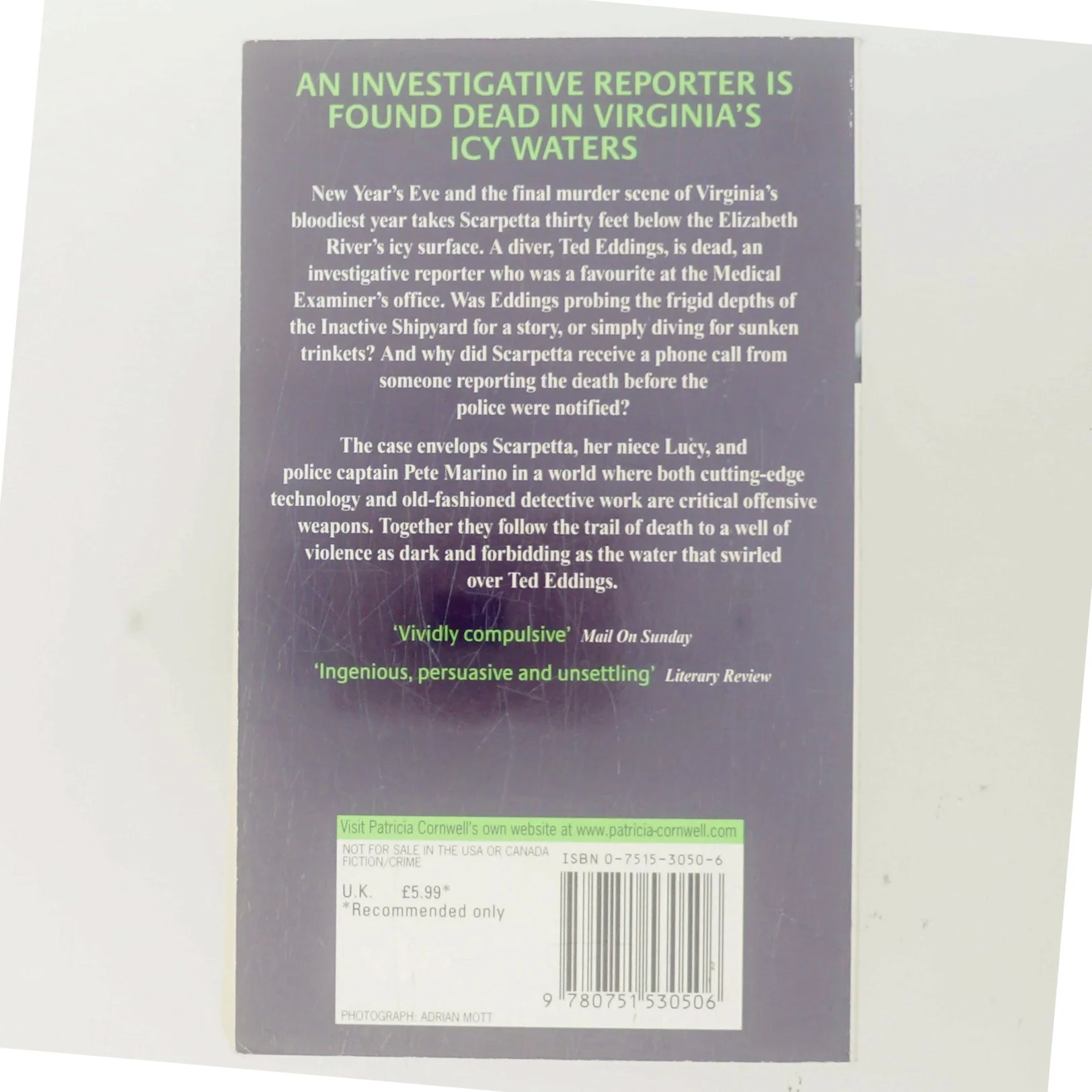 Cause of death af Patricia D. Cornwell (Bog)
