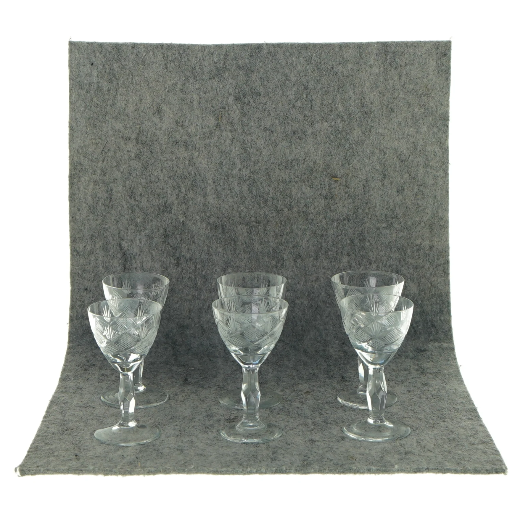 Snapseglas 6 styk (str. 8 x 4,5)