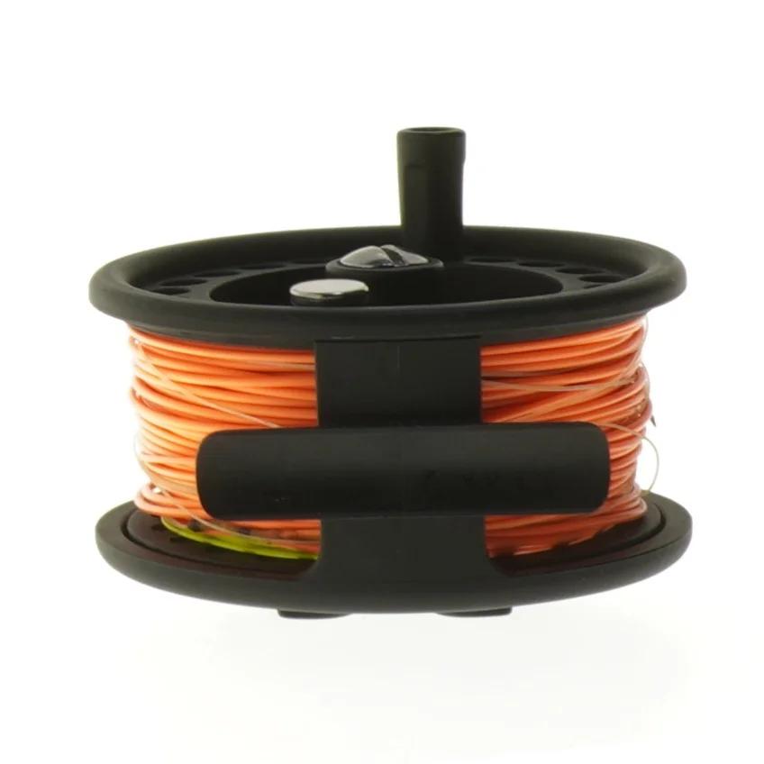 Okuma fluehjul med flydeline (str. Ø 9x h 5 cm)