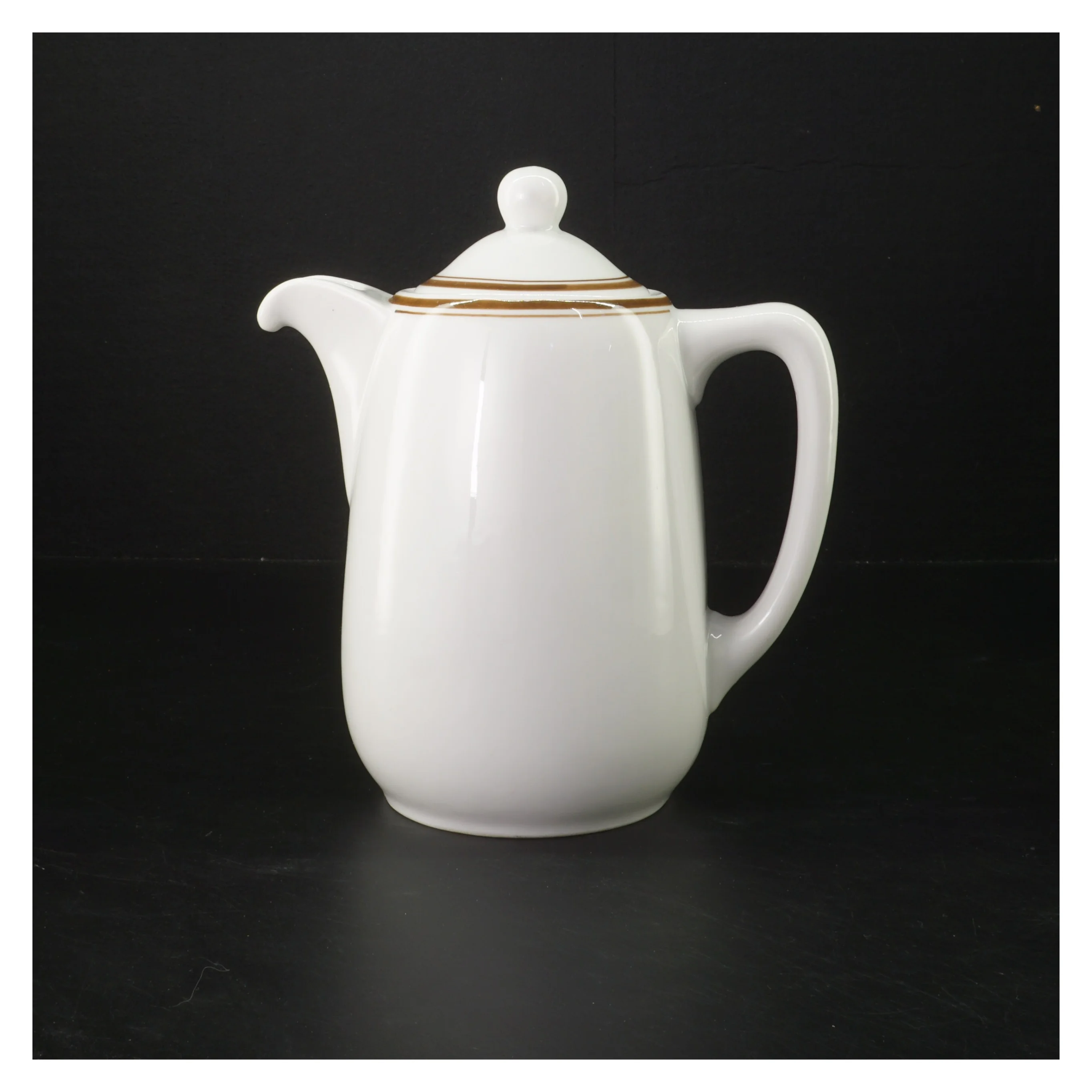 Vintage kaffekande i jernporcelæn (str. 20 cm)