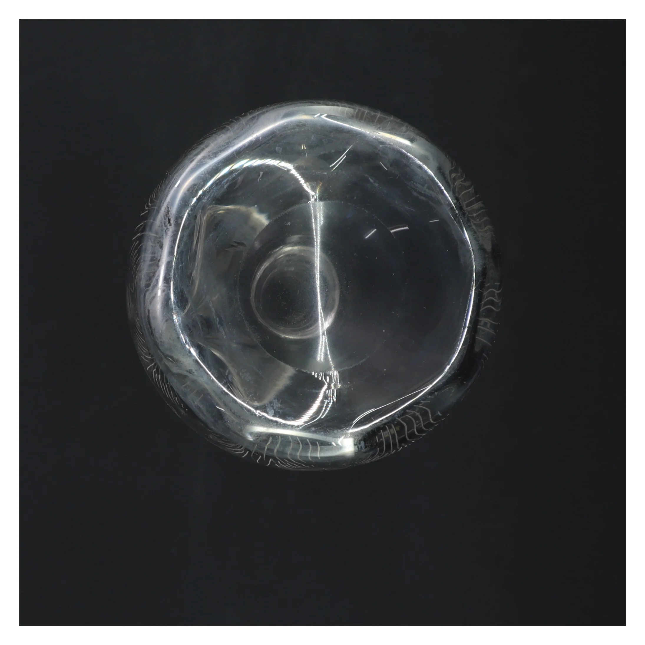 Dekoreret glasflaske (str. 29 cm)