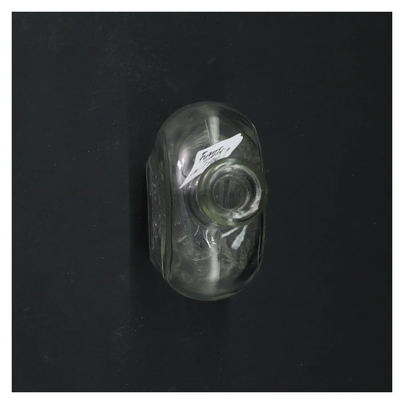 Antik mundblæst lommelærke, Landsoldaten med drikkeordsprog (str. 16 cm)