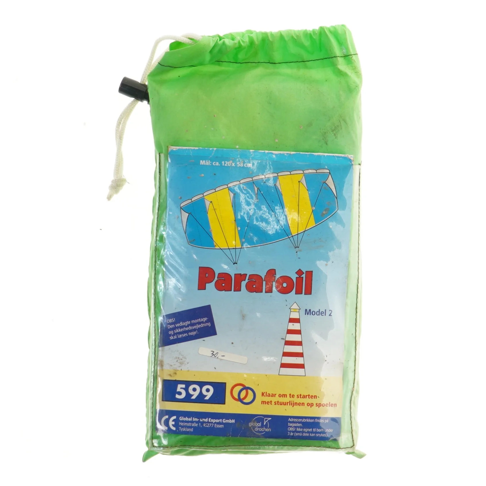 Parafoil drage (str. 120x58 cm)