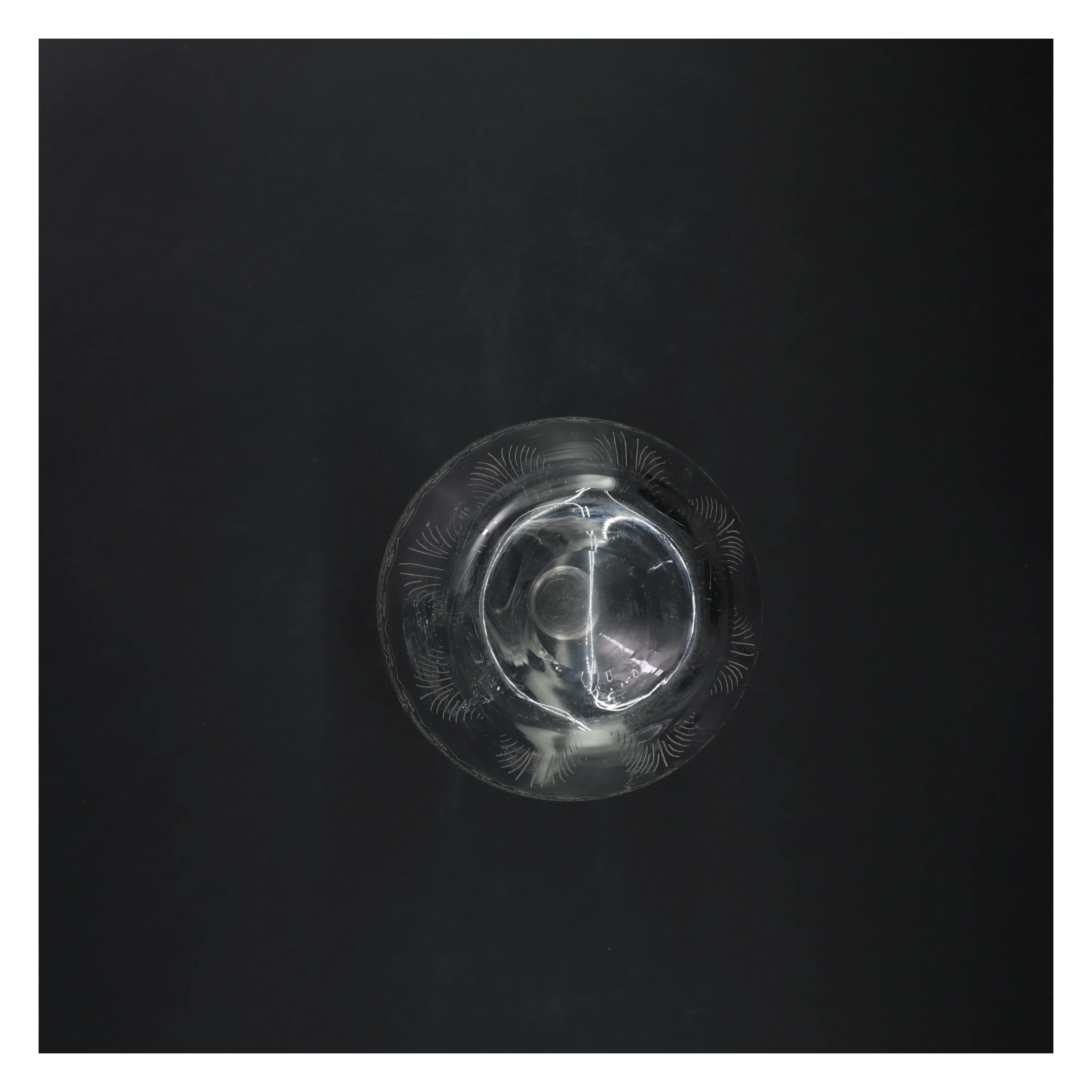 Vand/vin karaffel i glas. Holmegaard. Højde 22 cm