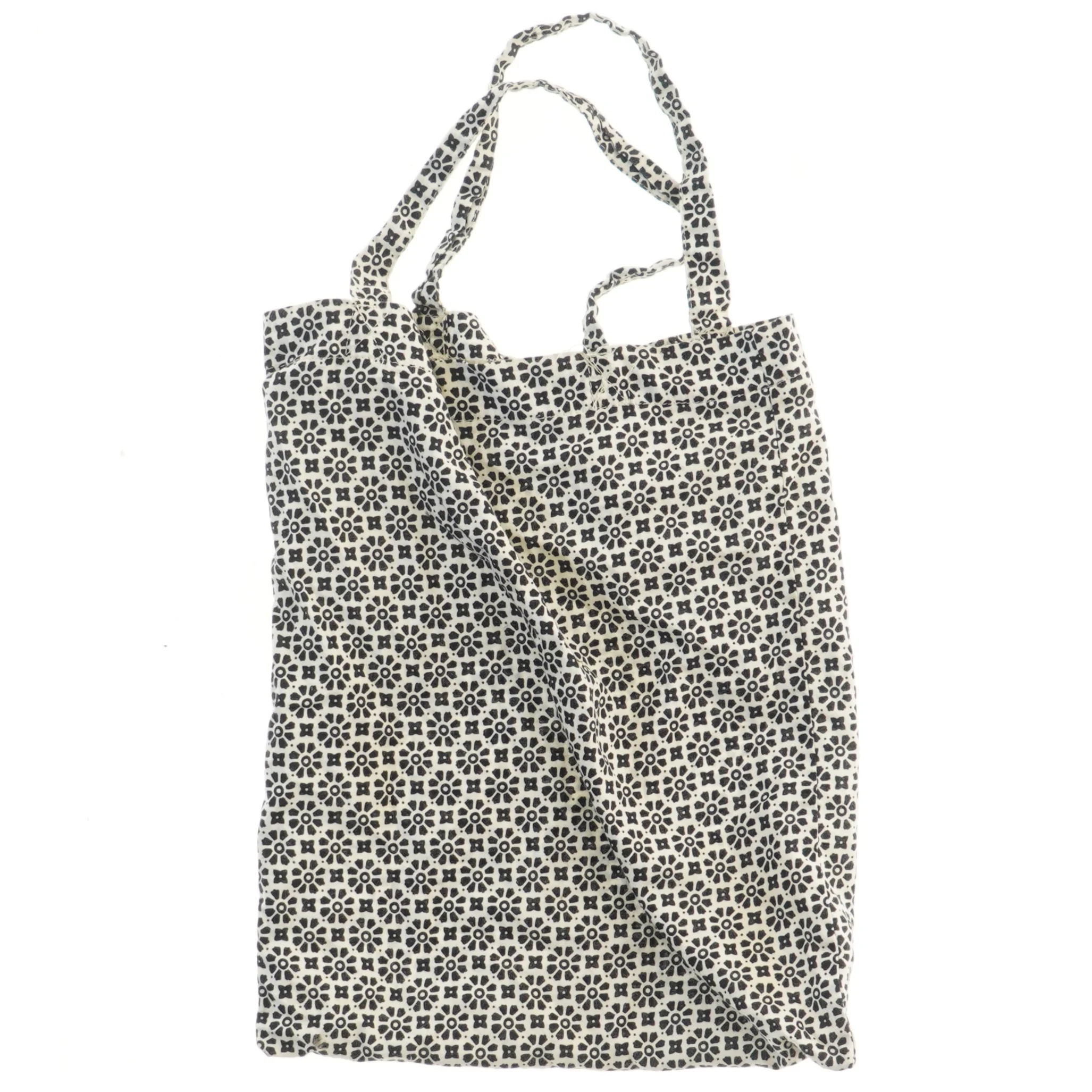 Mønstret stofpose (str. 30x25,5 cm)