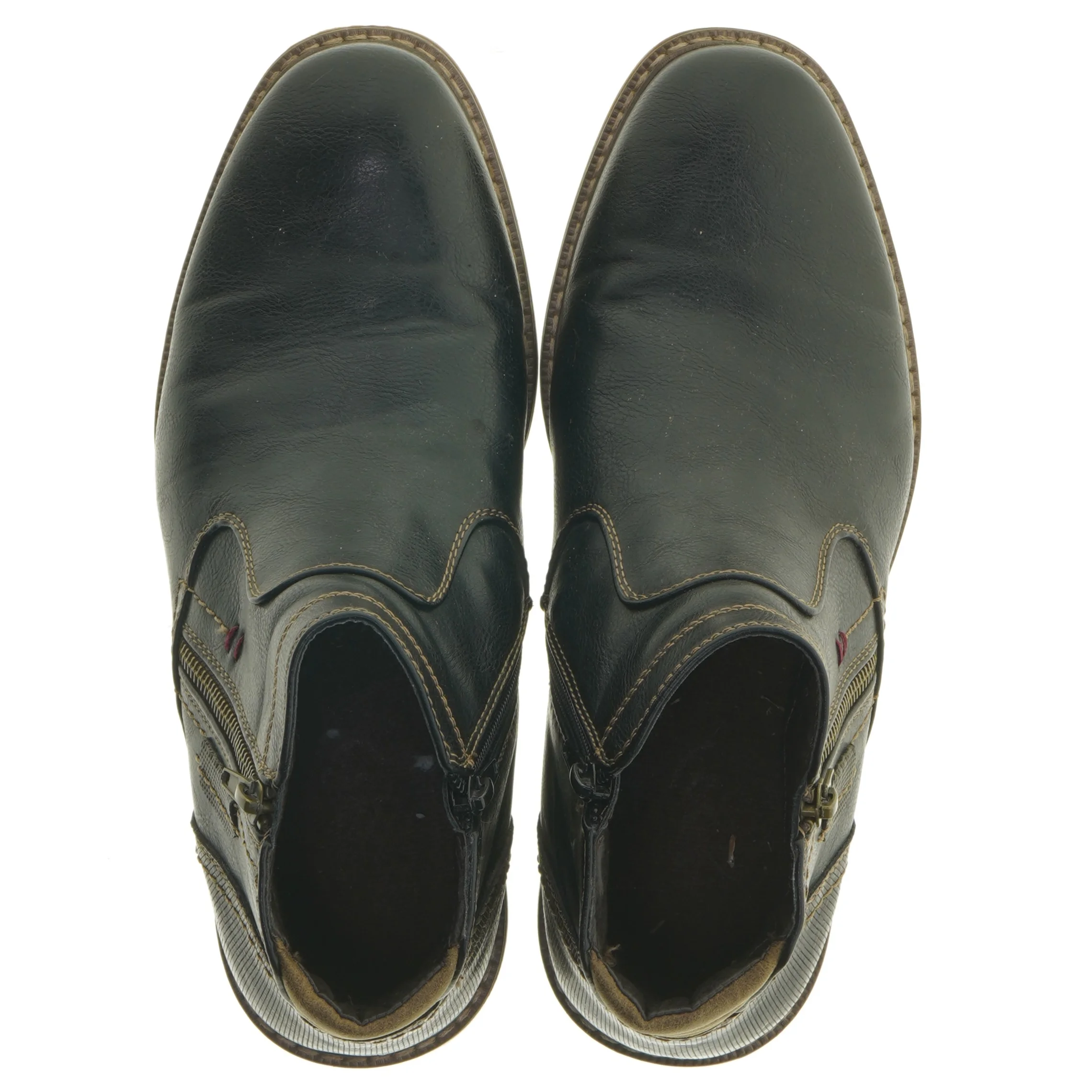 Herrestøvler med lynlås (str. 40 )