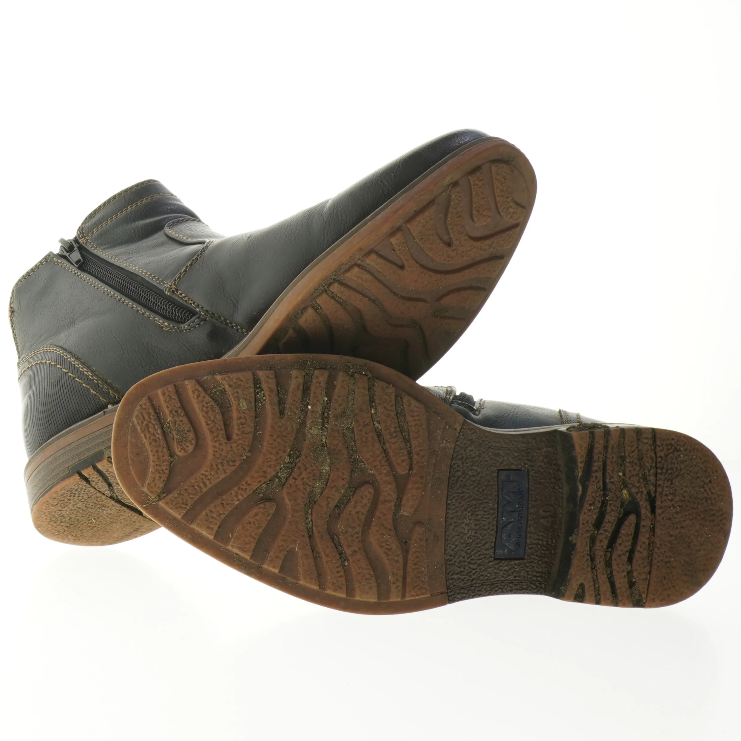 Herrestøvler med lynlås (str. 40 )