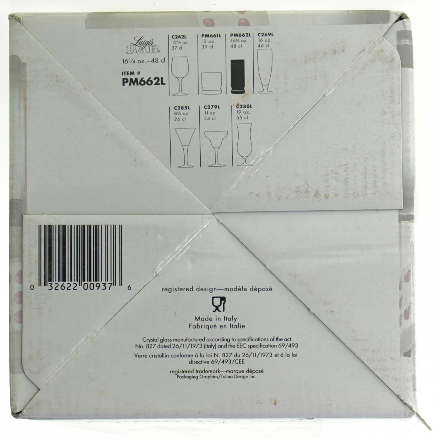 Longdrink glas Luigis Bar (str. 22 x 15 cm)