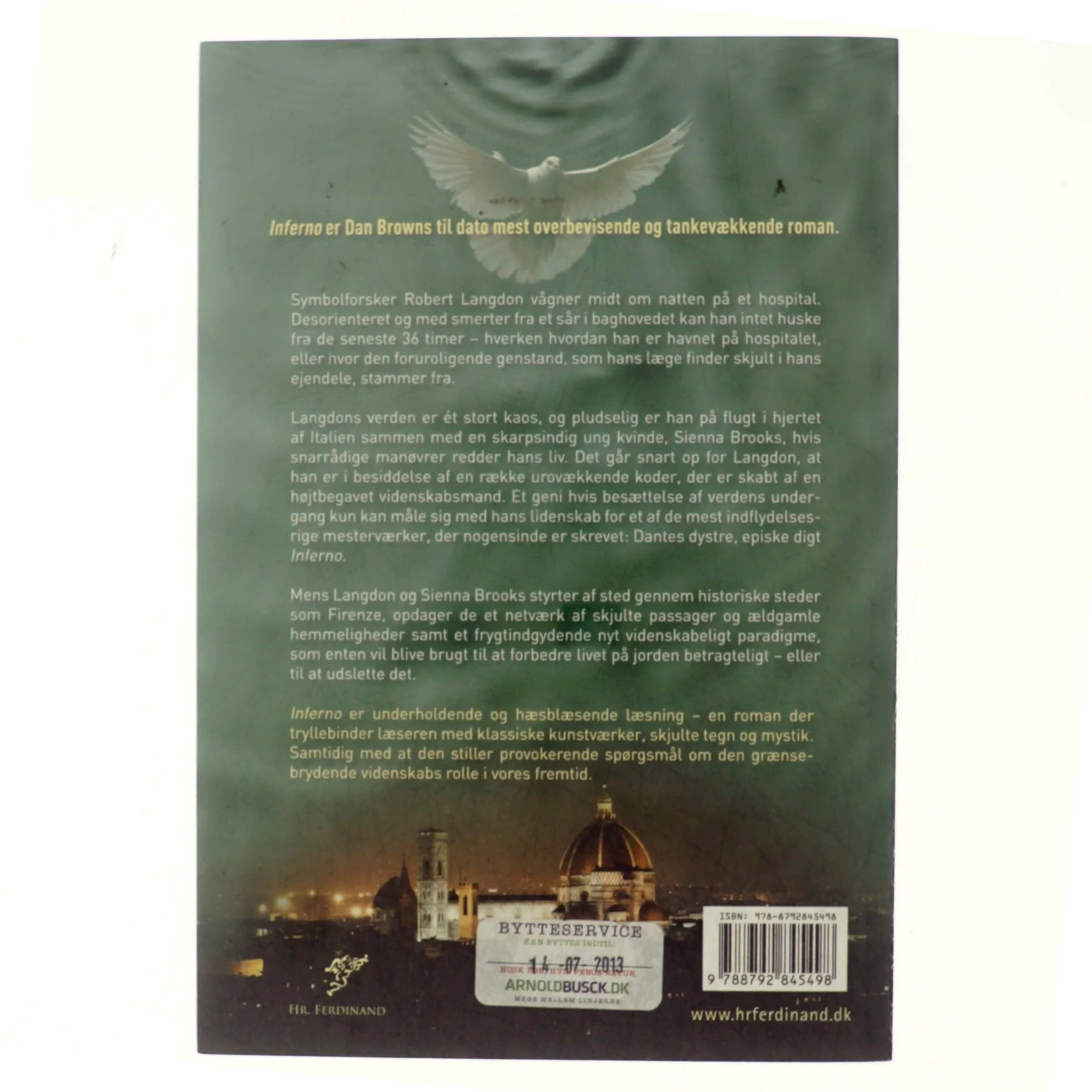 Inferno (Danish) af Brown, Dan 
