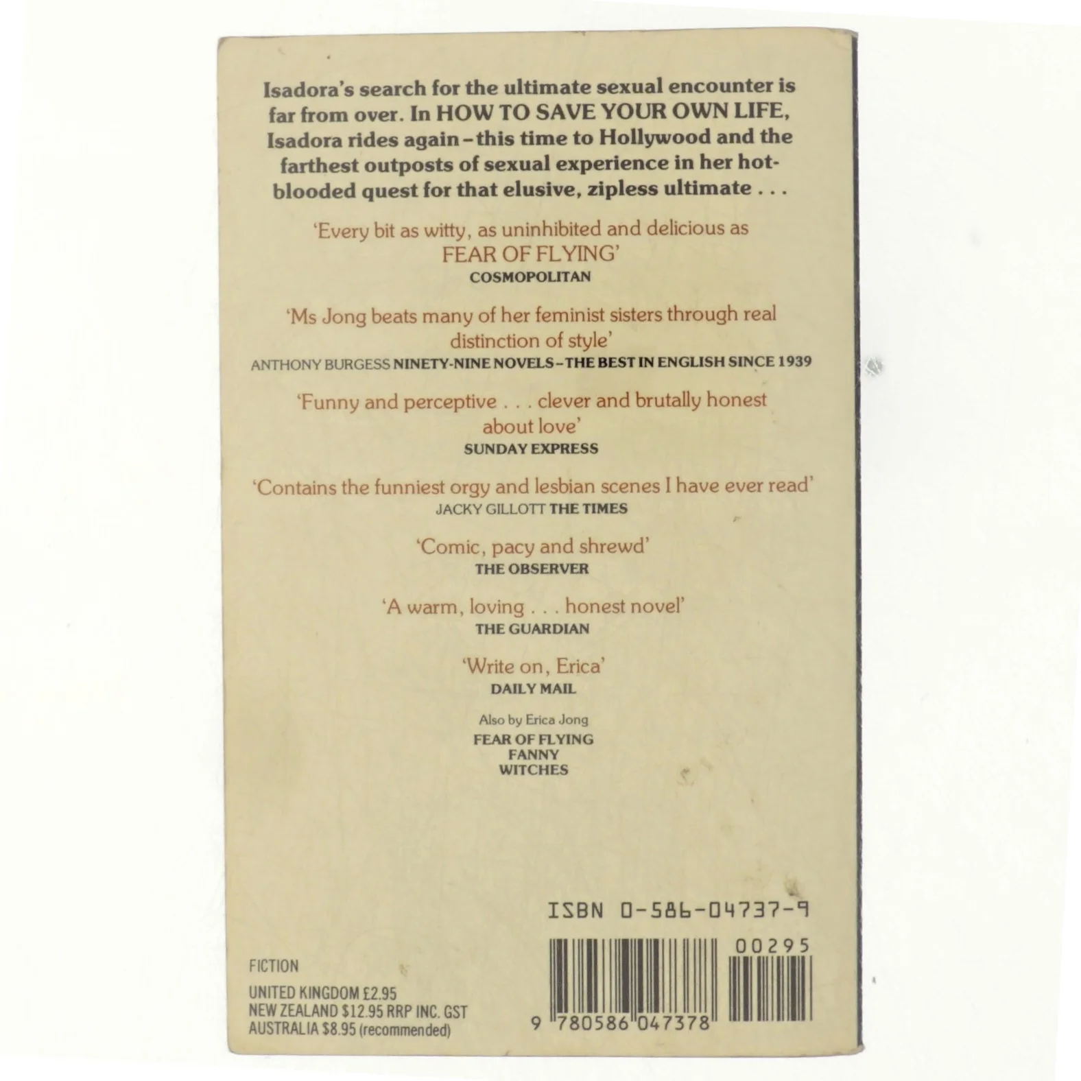 How to save your own life af Erica Jong (Bog)