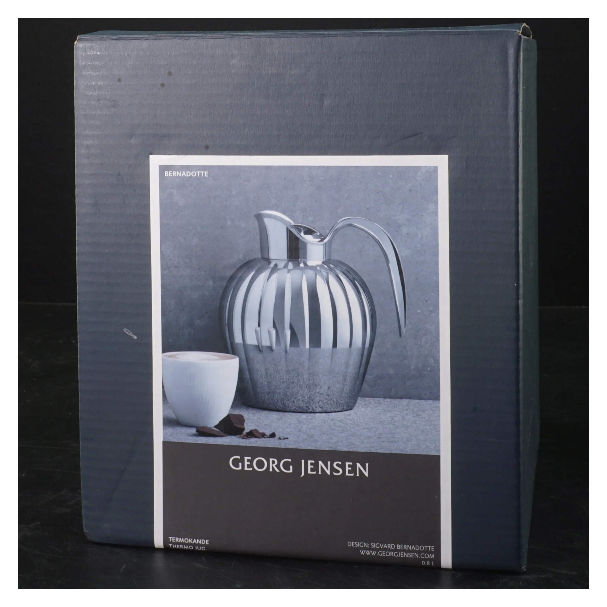 Georg Jensen Bernadotte Termokande 0,8L (str. 19x17 cm)