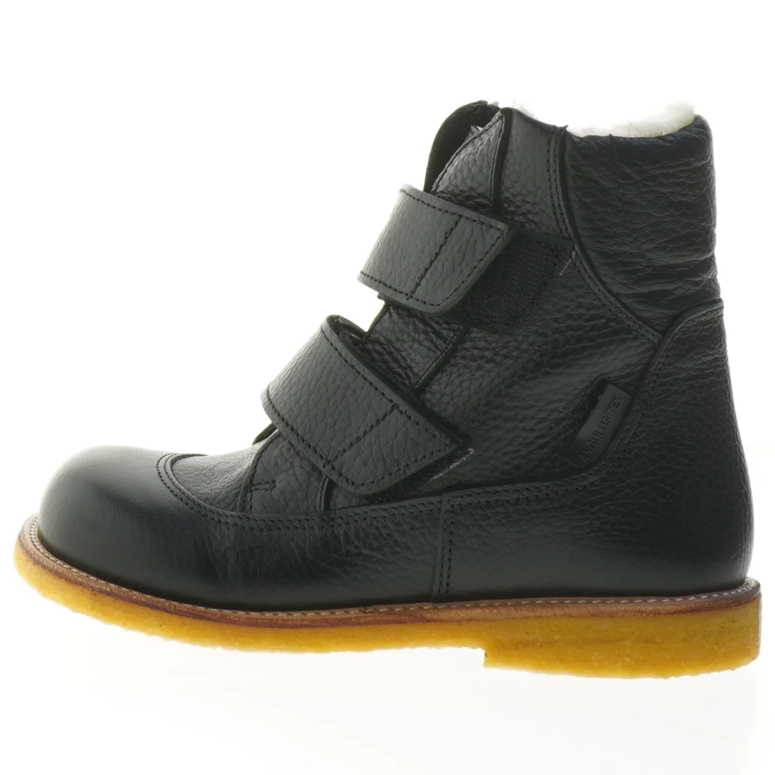 Børnestøvler i sort læder fra Angulus (str. 30 )