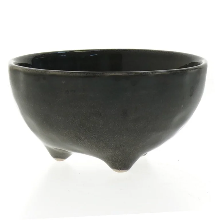 Sort keramikskål (str. 6x11,5 cm)