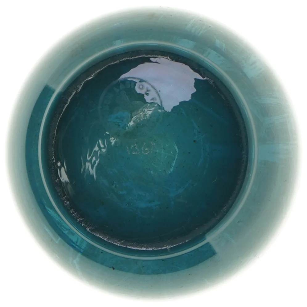 Riihimäen blå glasvase (str. 21 cm)