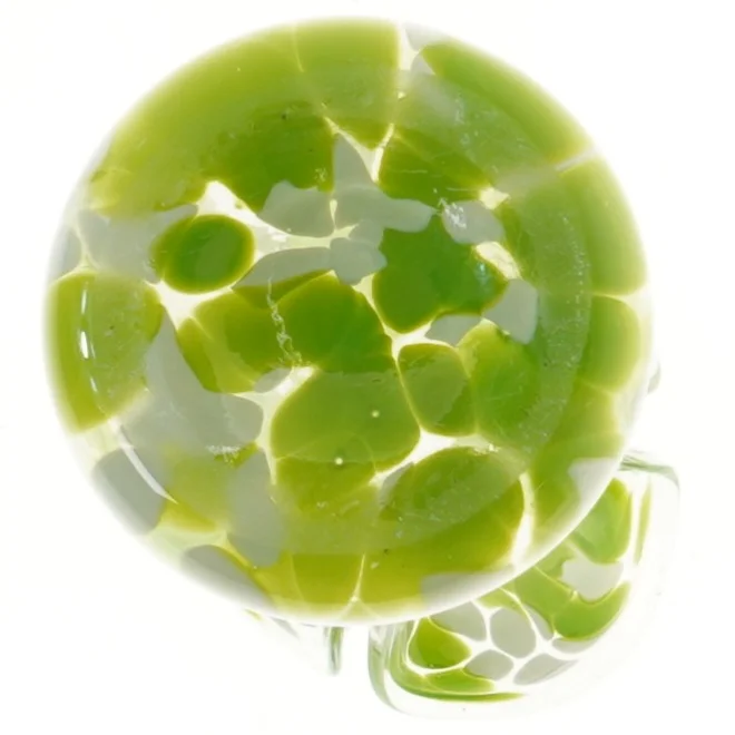 Glasvase med mønster (str. 27 cm)