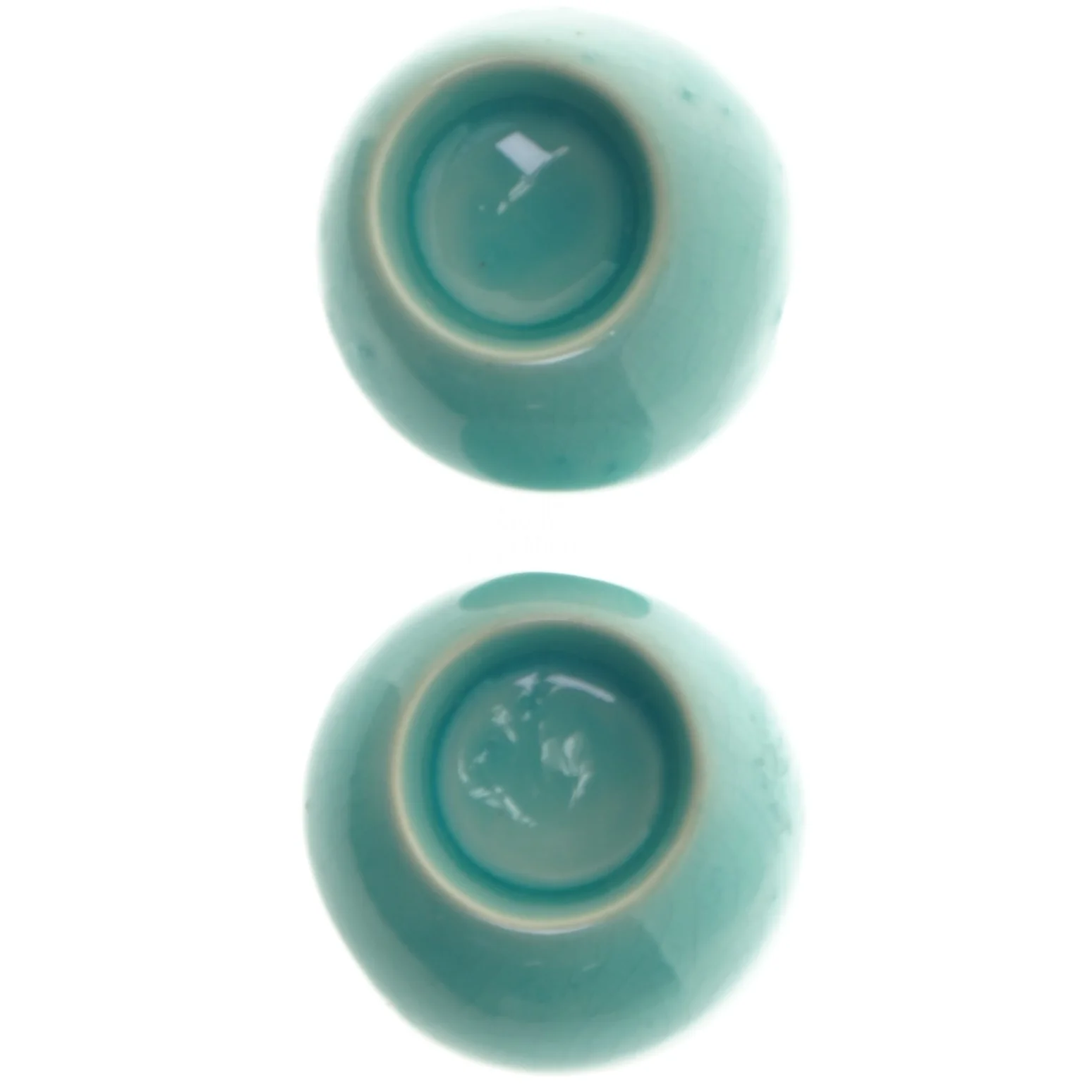 Små turkise vaser (str. 8,5x5 cm)