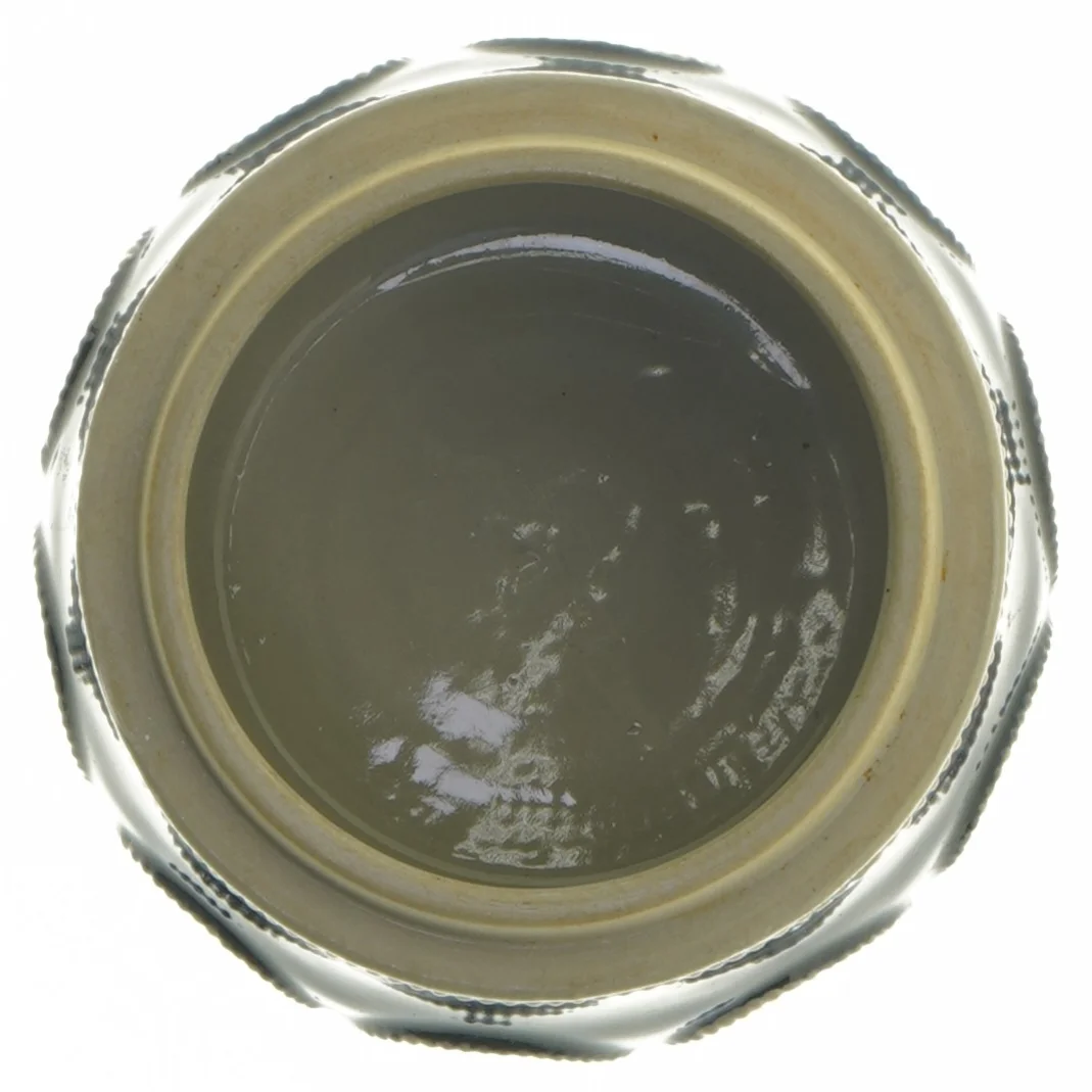 Keramisk krukke med låg (str. 11x9 cm)