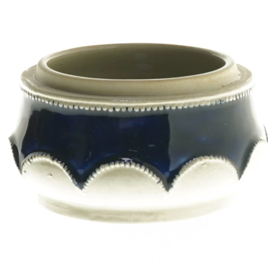 Keramisk krukke med låg (str. 11x9 cm)