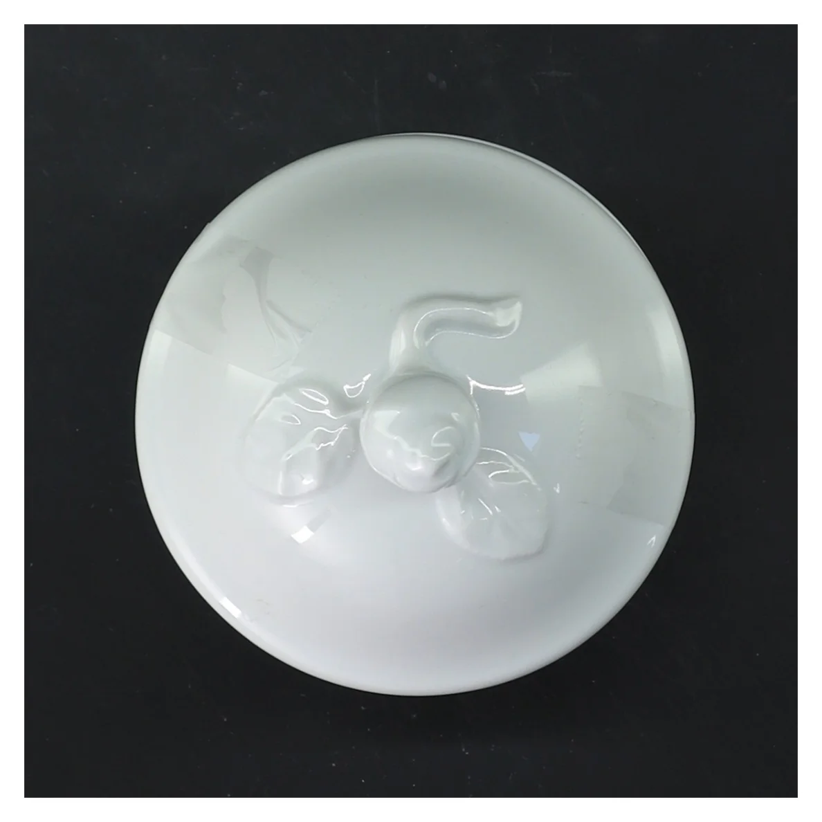 Hvid sukkerskål med låg (str. 12 cm)