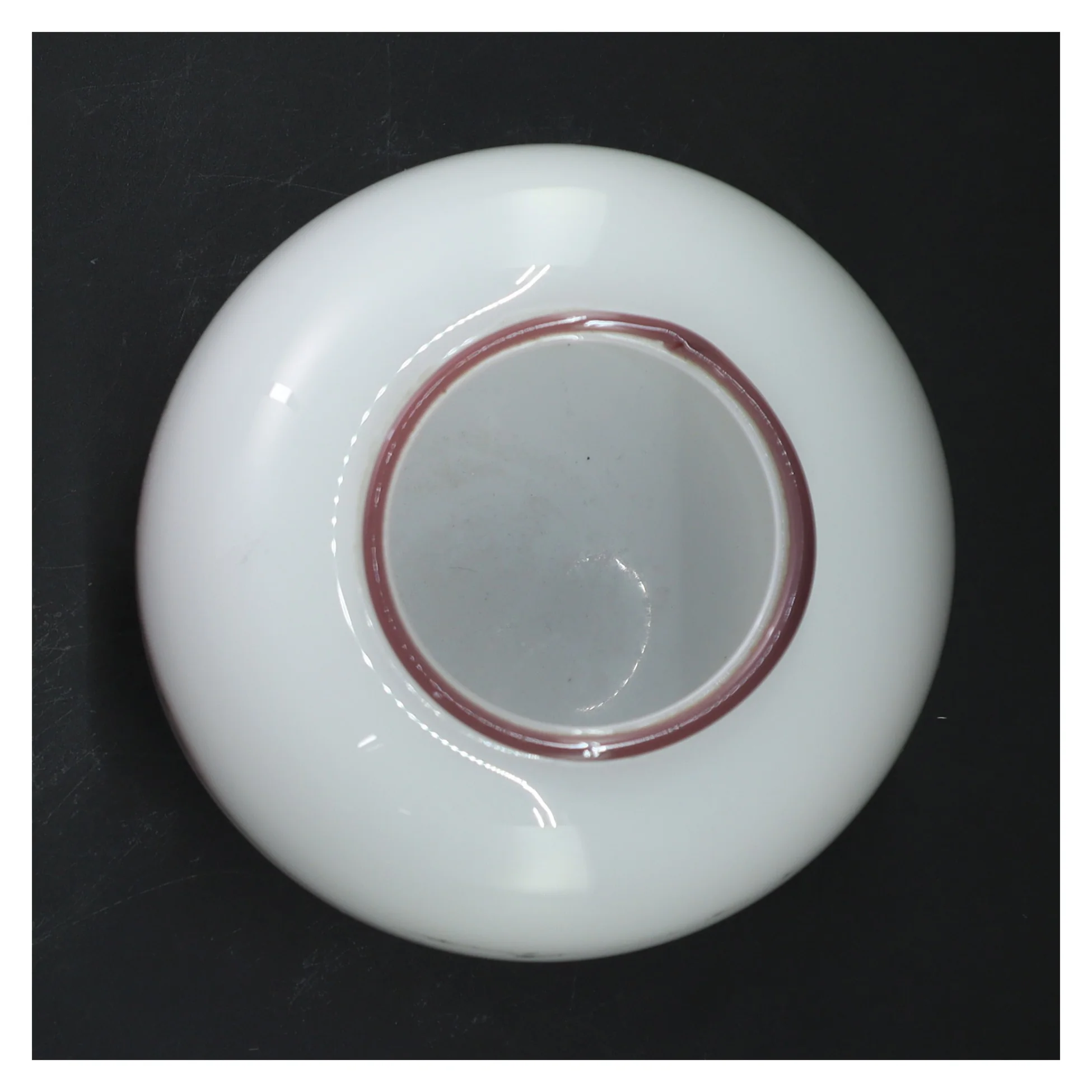 Holmegaard vase med rosa detalje (str. 15 cm)