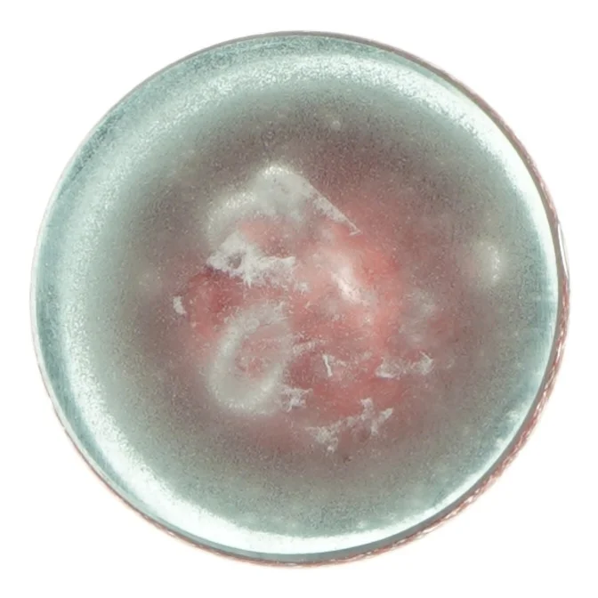 Glas vase med boblende design (str. 7x6,5 cm)