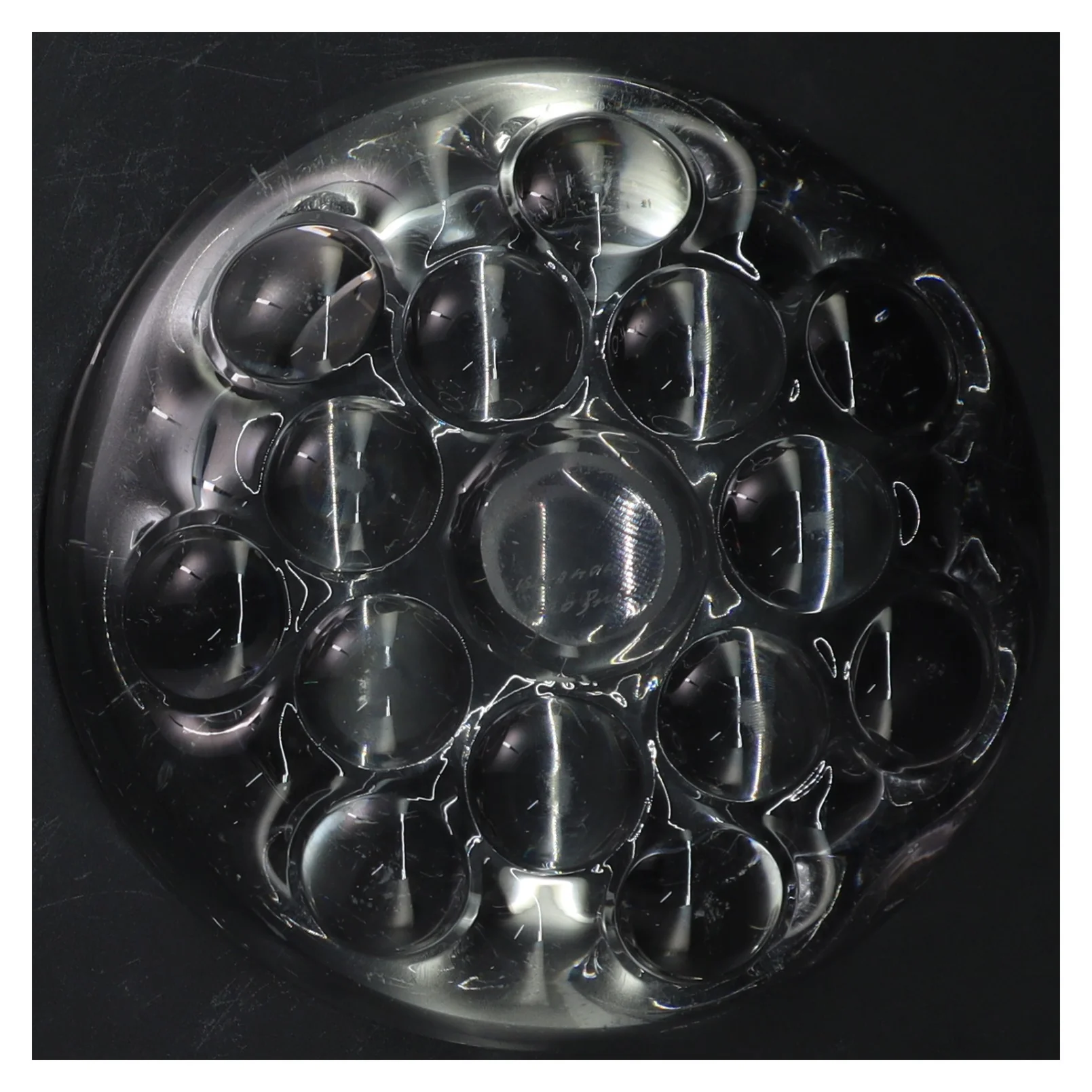 Rund glasskål (str. Ø 16 cm)