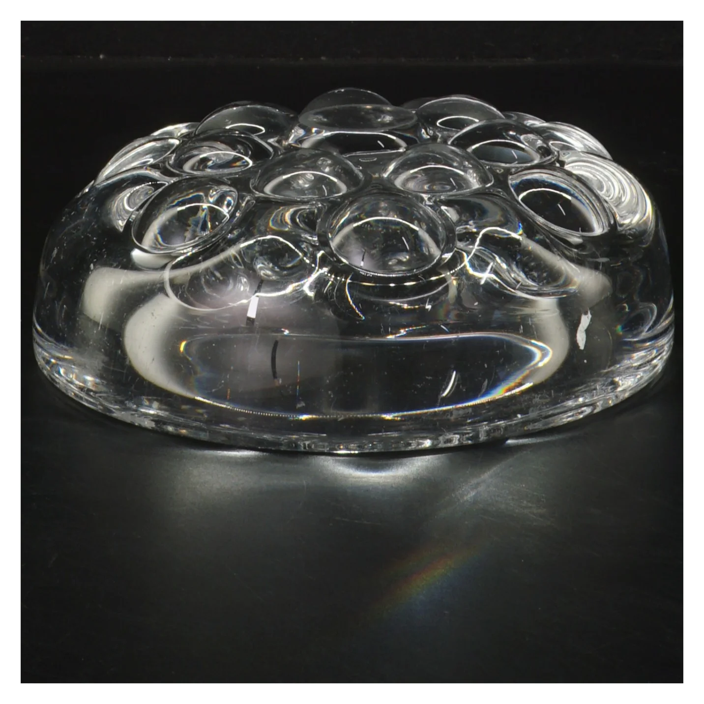 Rund glasskål (str. Ø 16 cm)