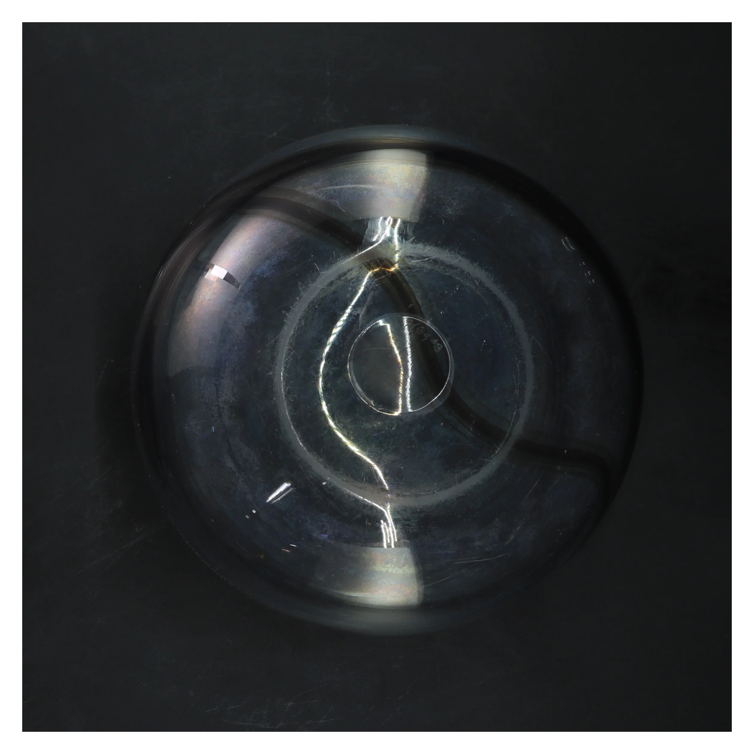 Glasvase med multicolor design (str. Ø 16x16 cm)