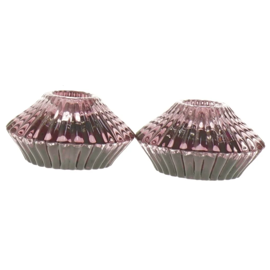 Glas lysestager (str. 7,5x4 cm)