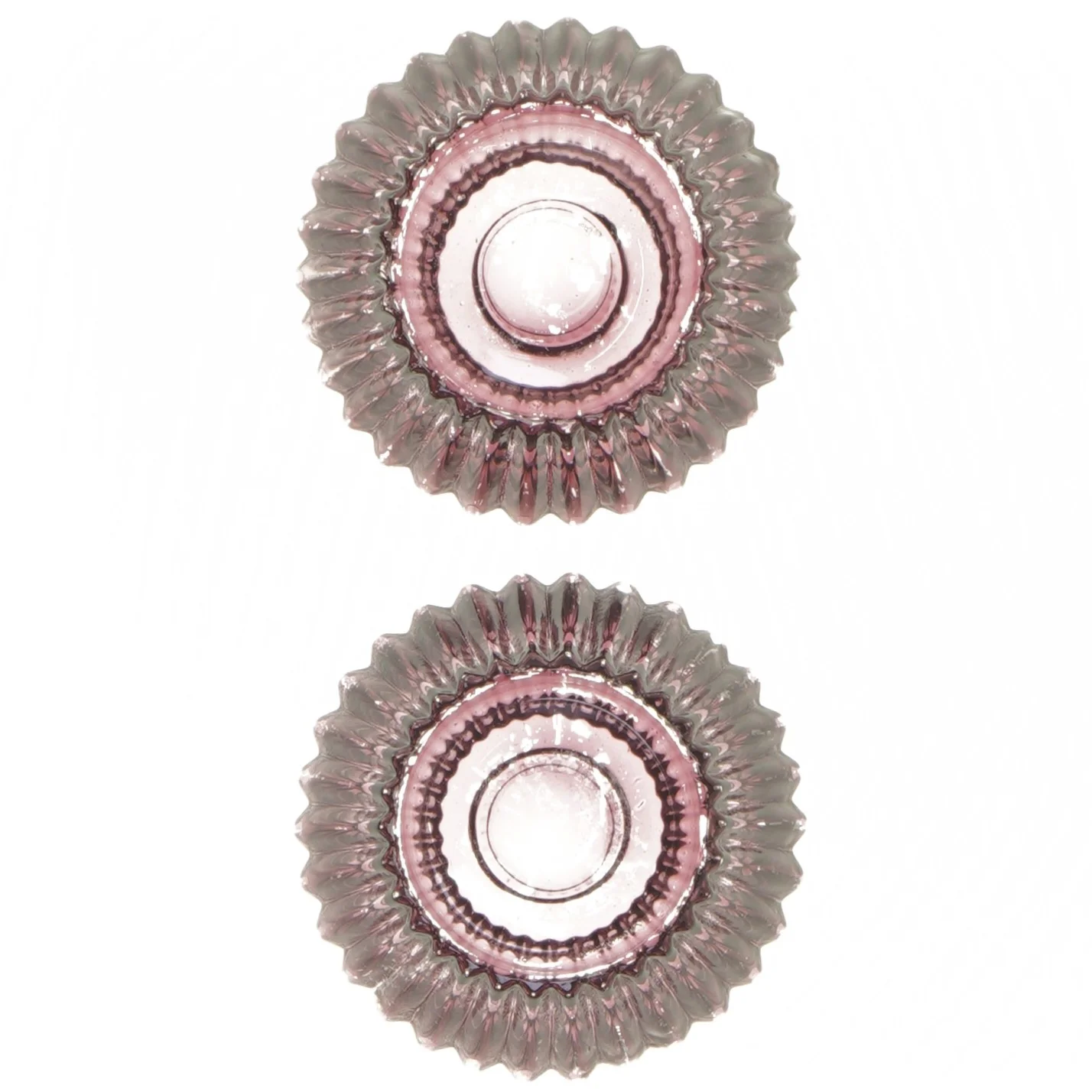 Glas lysestager (str. 7,5x4 cm)