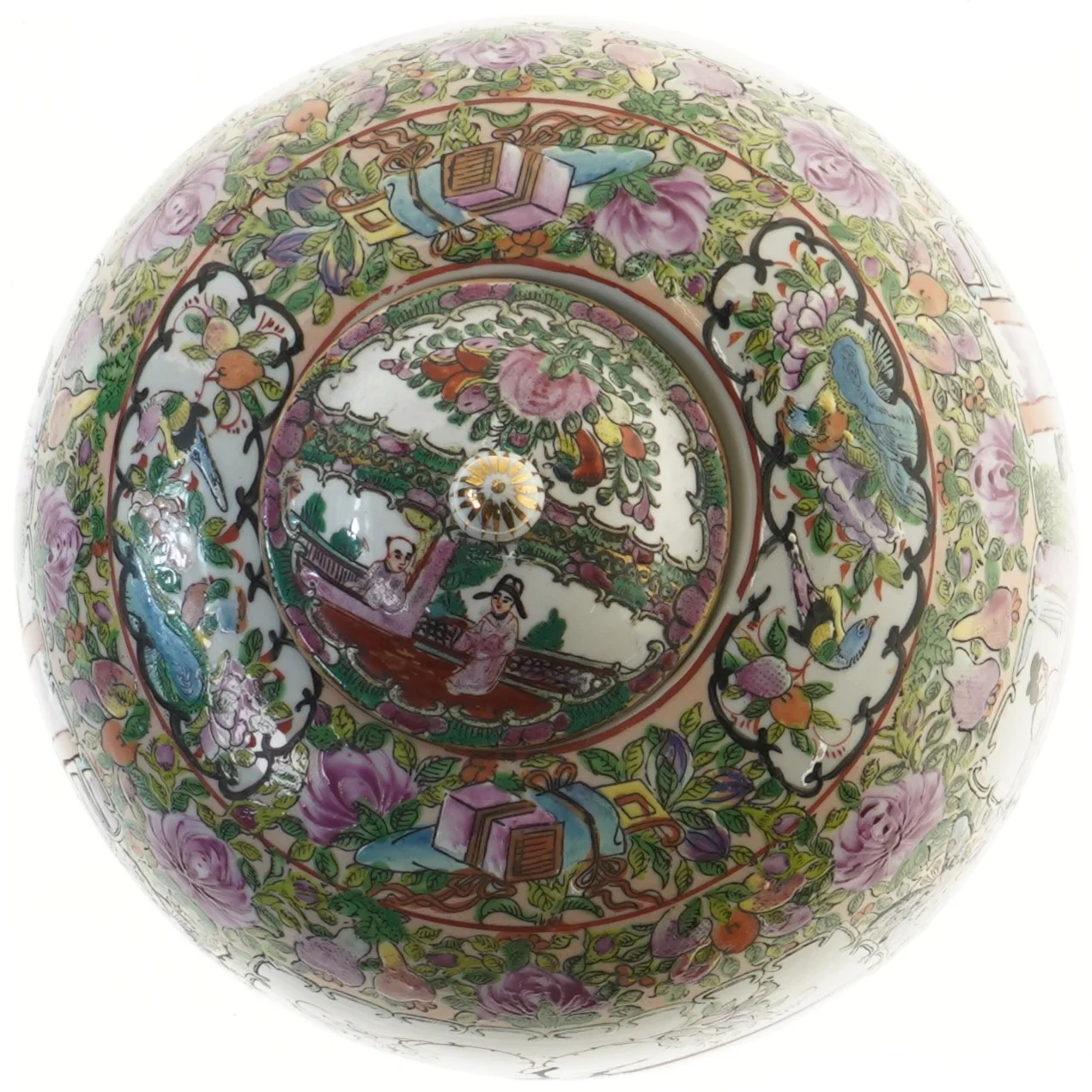 Dekorativ kinesisk urne (str. 30 cm)